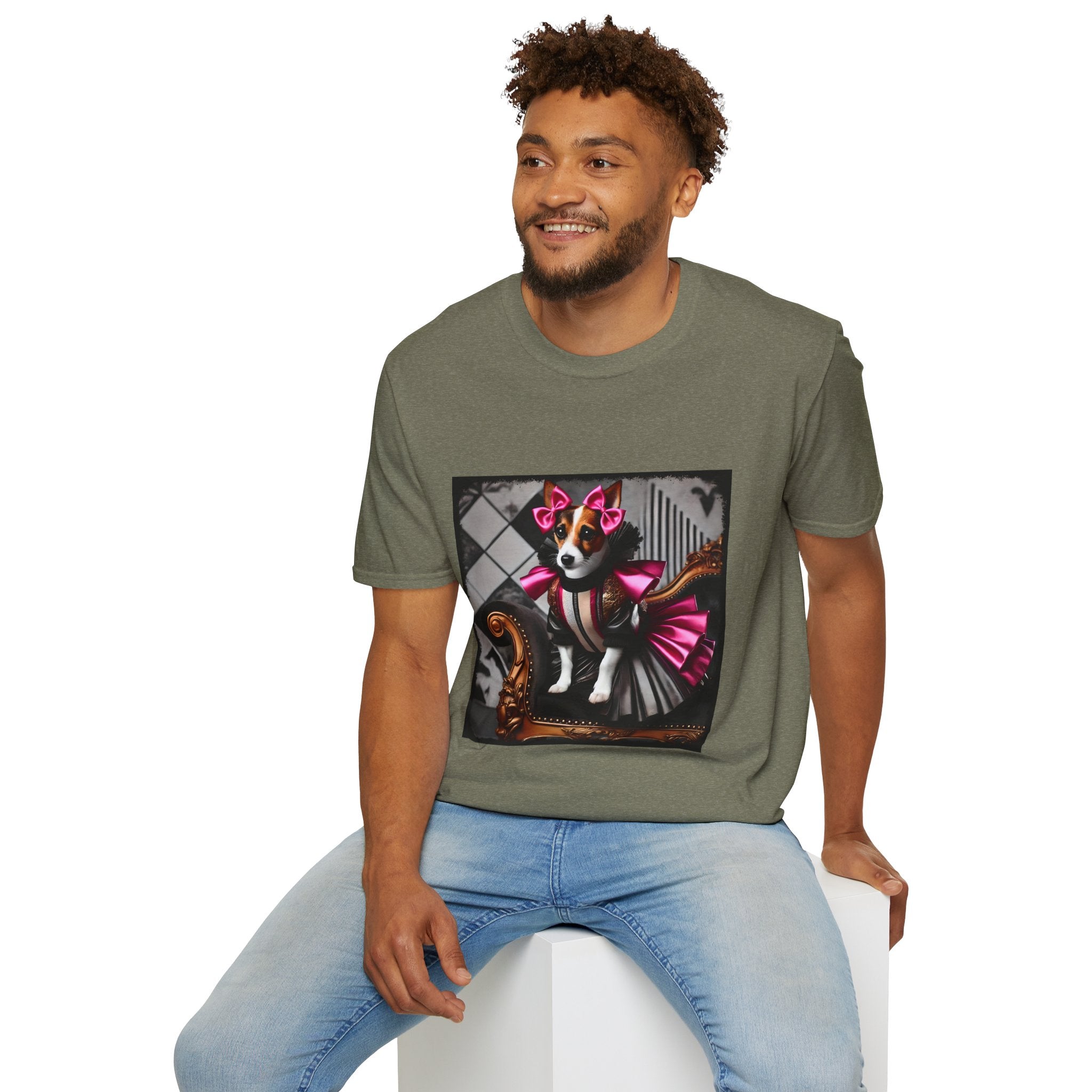 Jack Russell Terrier Pink Rocker | Unisex Dog T-Shirt
