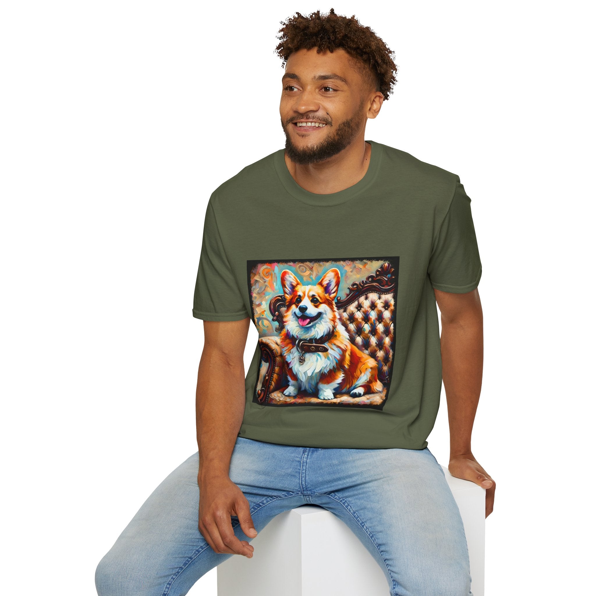 Pembroke Welsh Corgi Warm Swirl | Unisex Dog T-Shirt