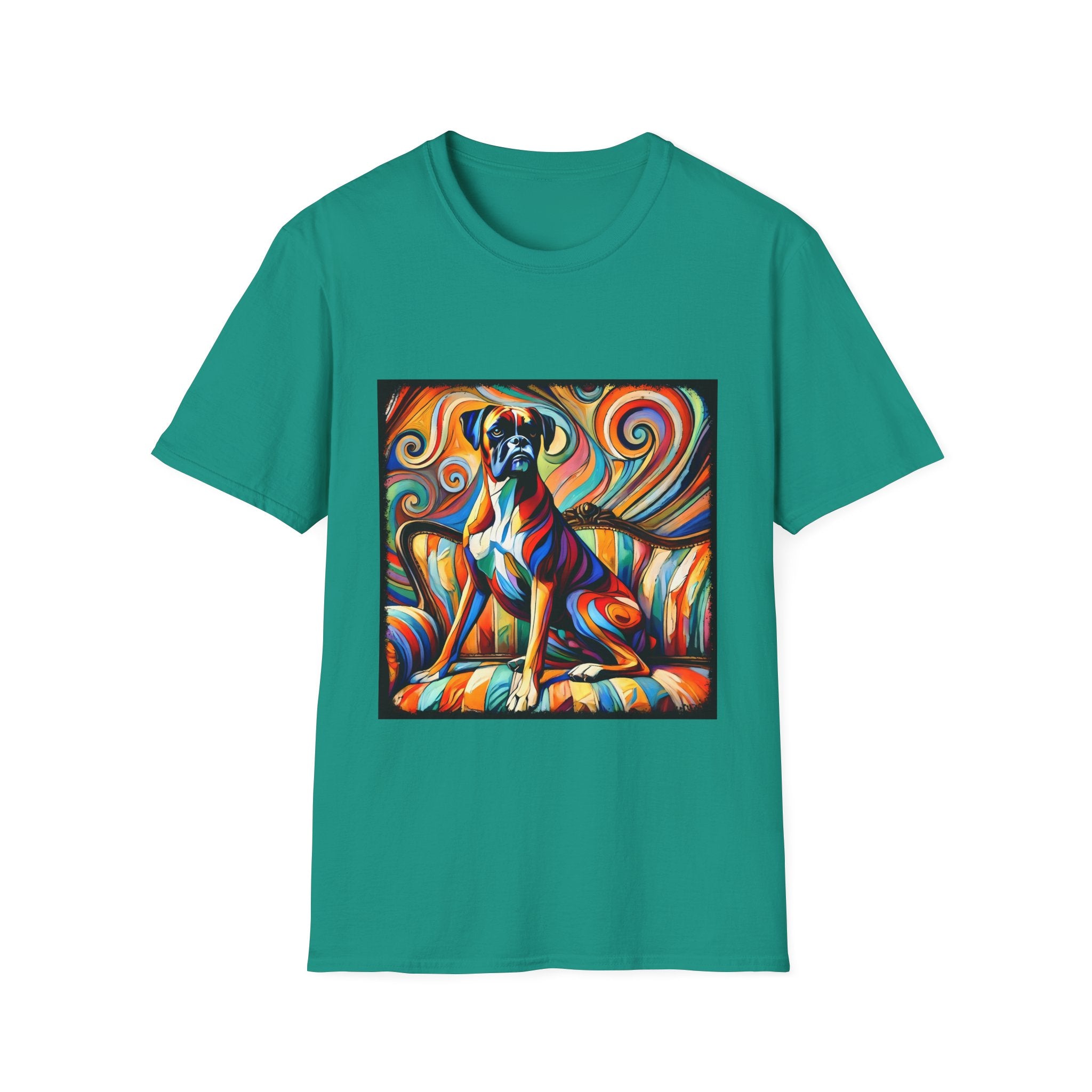 Boxer Mutilcolor Swirl | Unisex Dog T-Shirt
