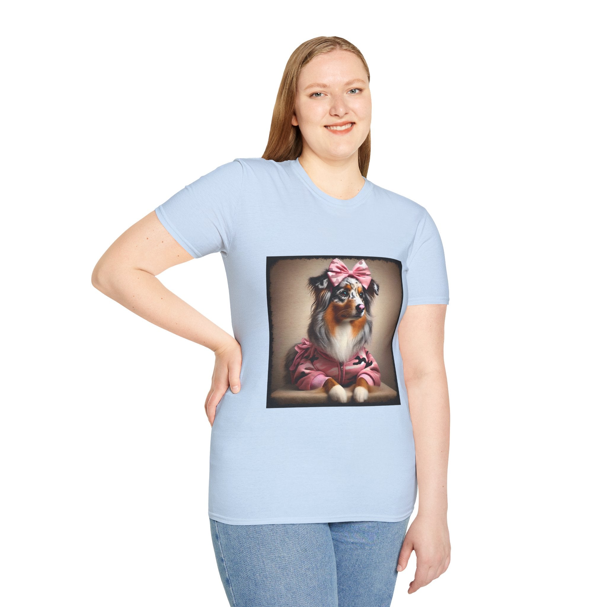 Australian Shepherd Camo Cutie | Unisex Dog T-Shirt