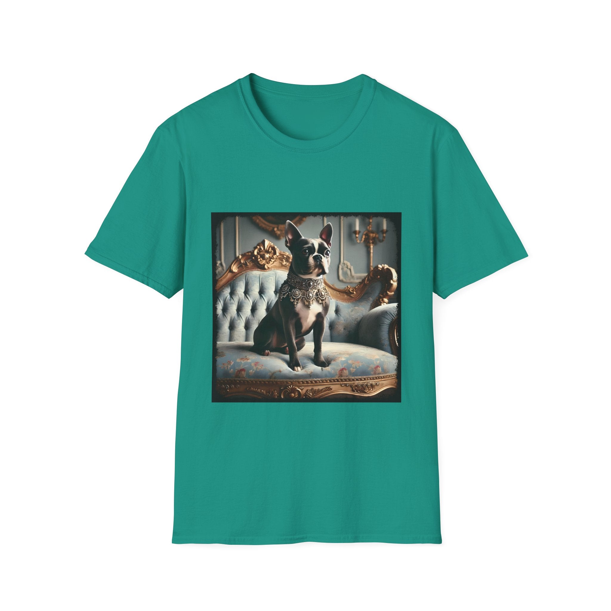 Boston Terrier Blue Royalty | Unisex Dog T-Shirt