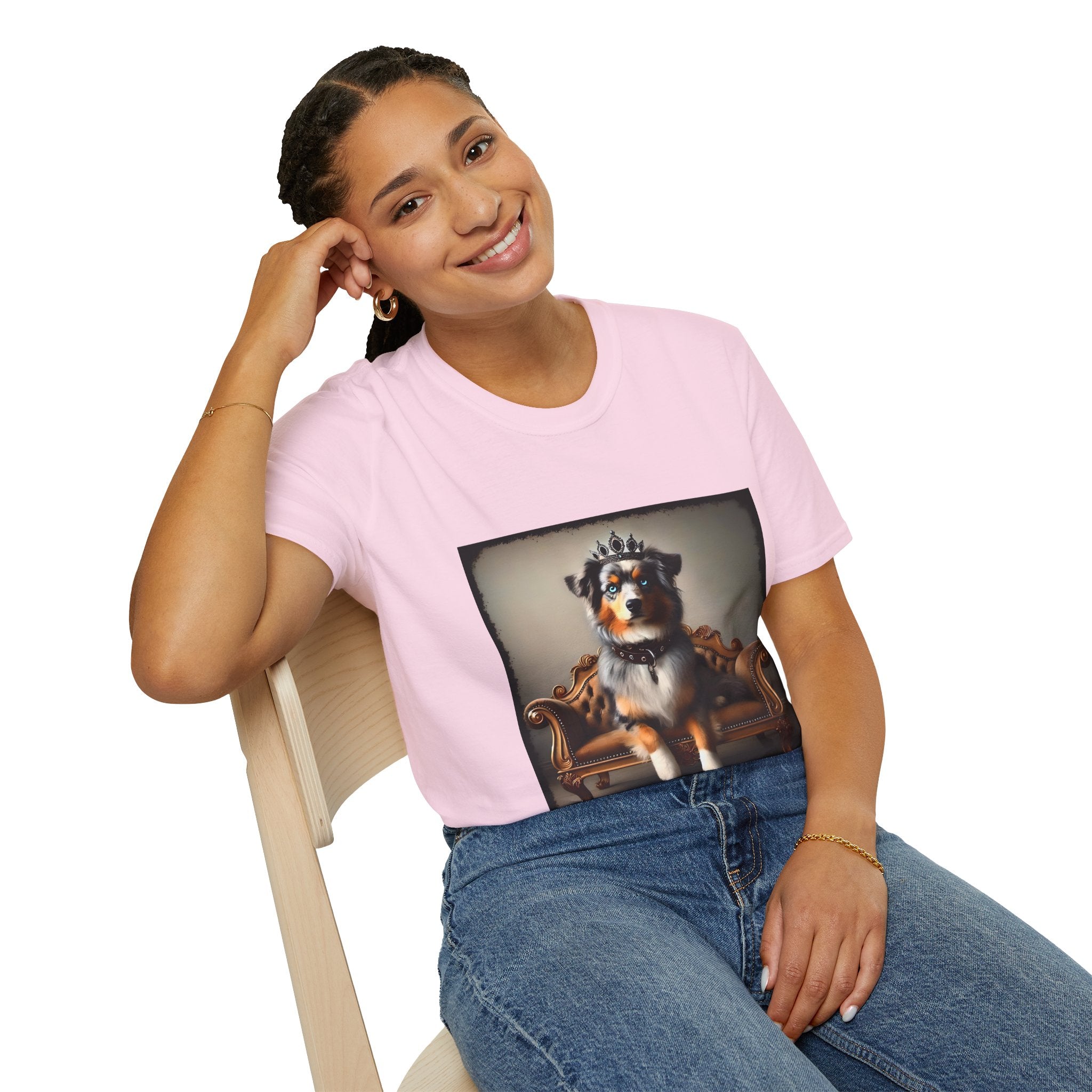 Miniature American Shepherd Crowned Princess | Unisex Dog T-Shirt