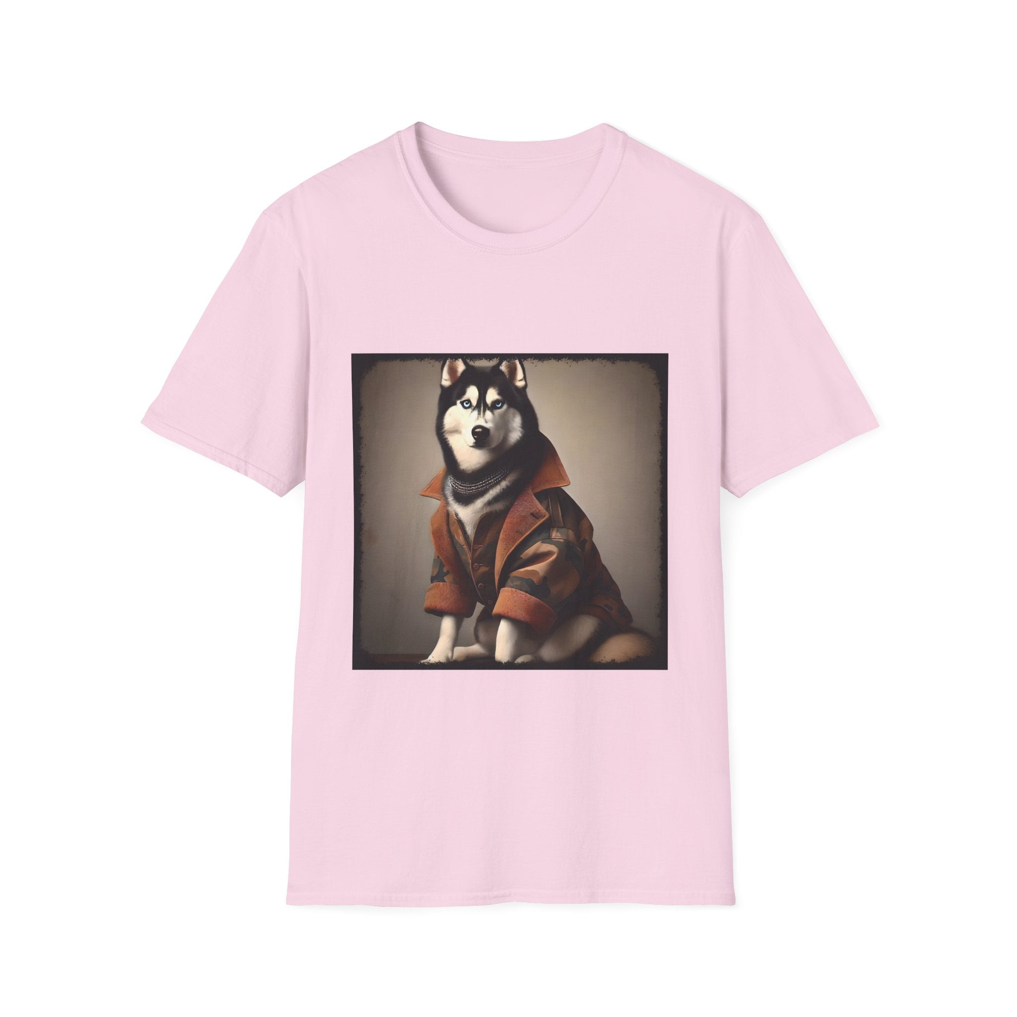 Siberian Husky Camo Cutie | Unisex Dog T-Shirt