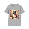 Boston Terrier Pink Bow Classic | Unisex Dog T-Shirt