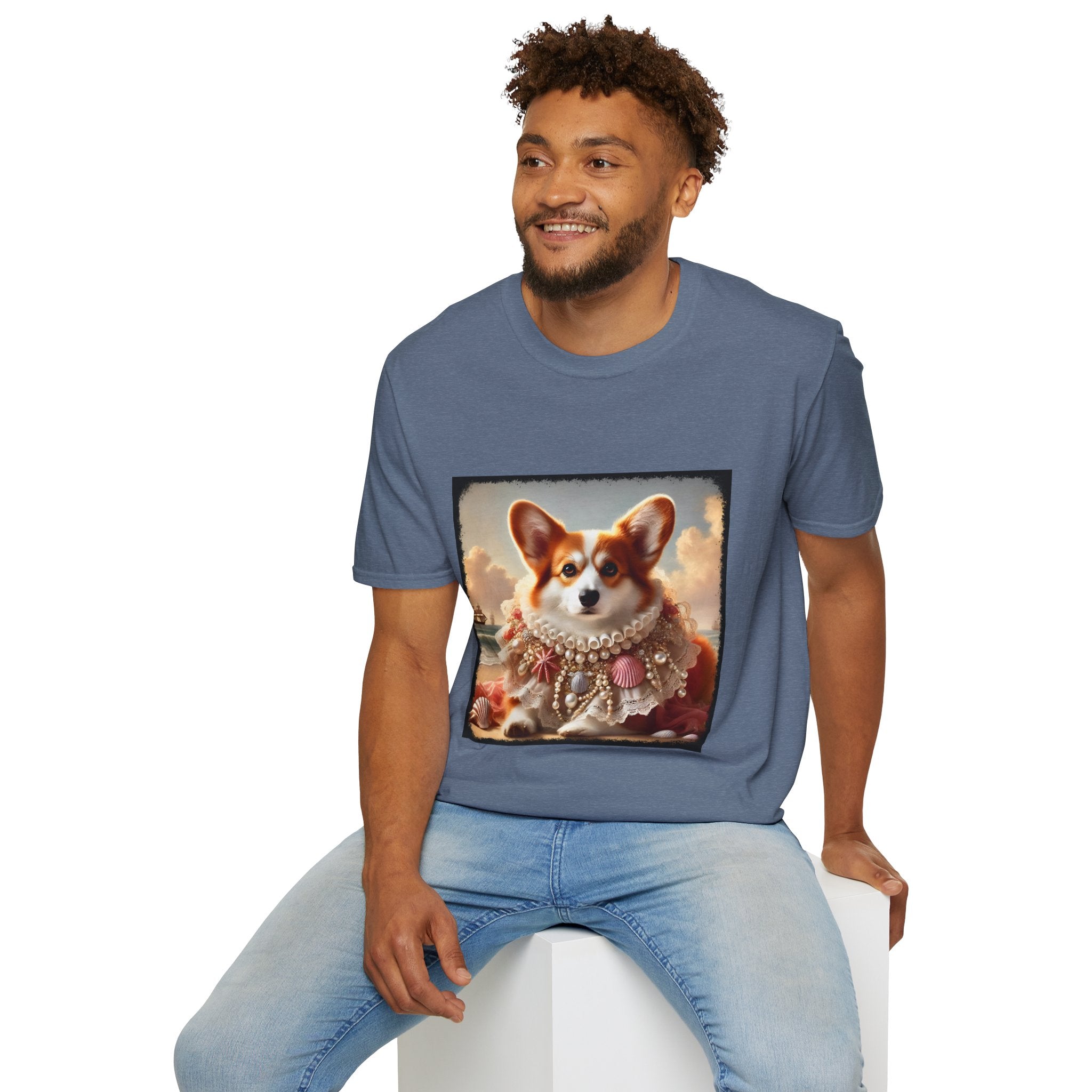 Pembroke Welsh Corgi Beach Muse | Unisex Dog T-Shirt