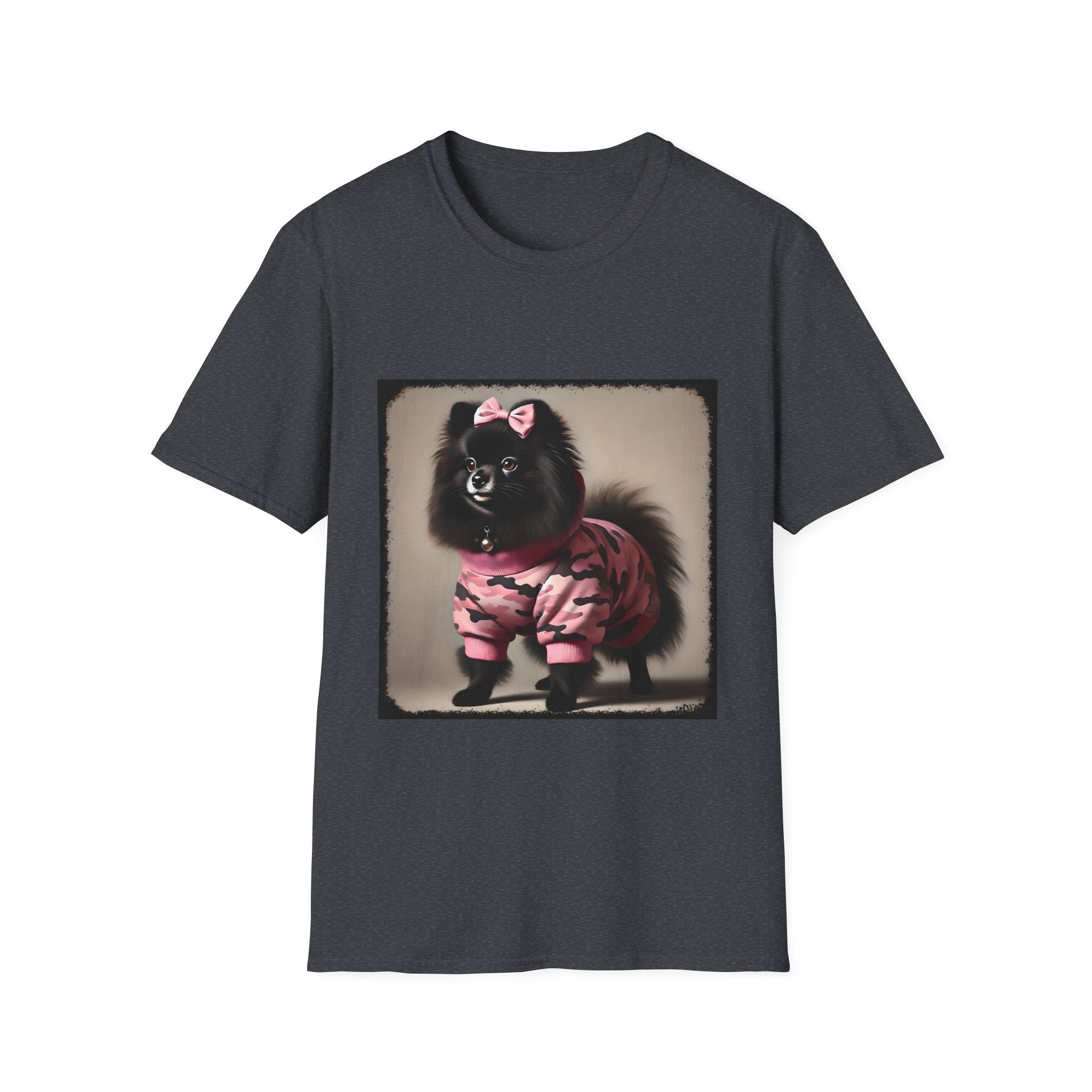 Pomeranian Pink Camo Cutie | Unisex Dog T-Shirt