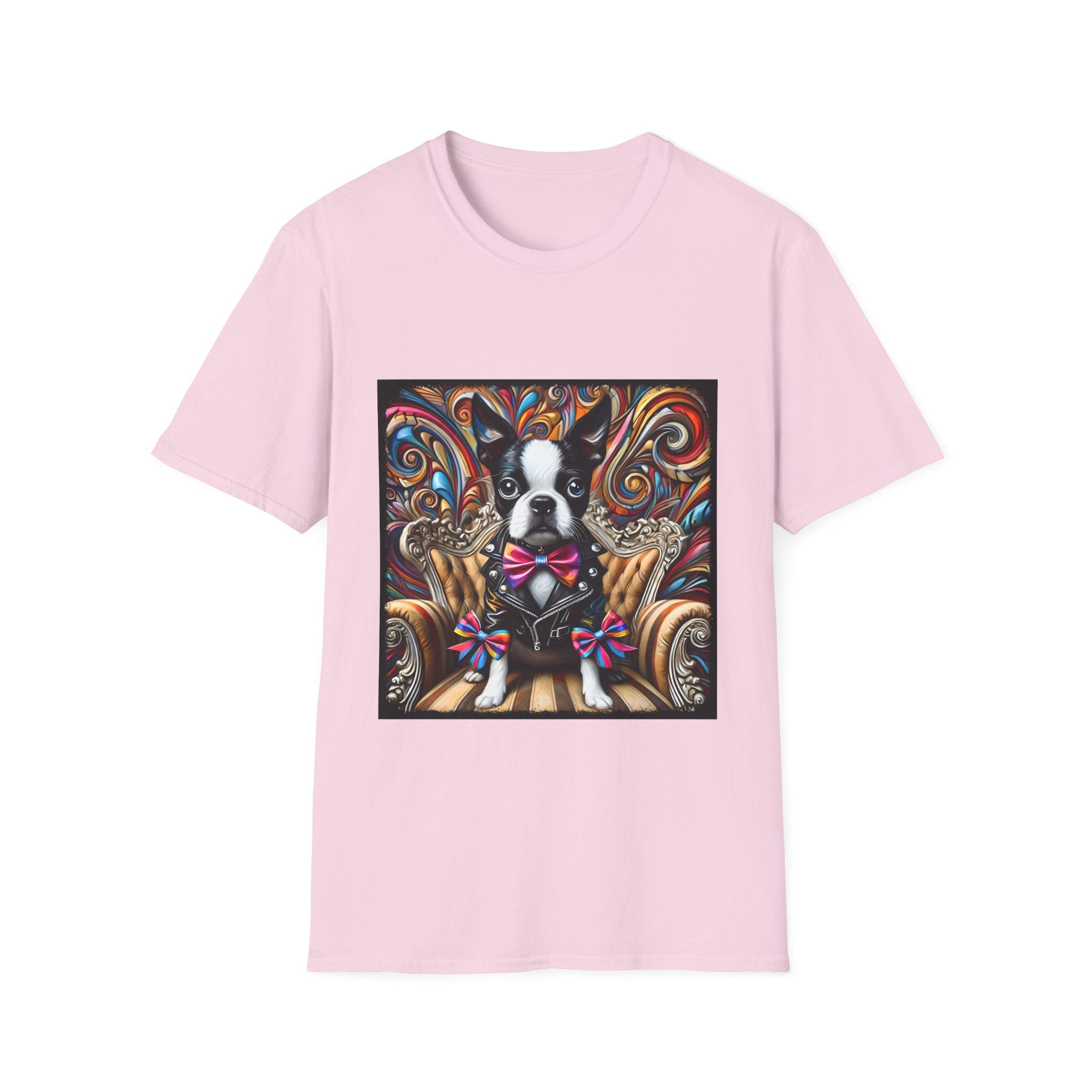 Boston Terrier Bold Rocker | Unisex Dog T-Shirt