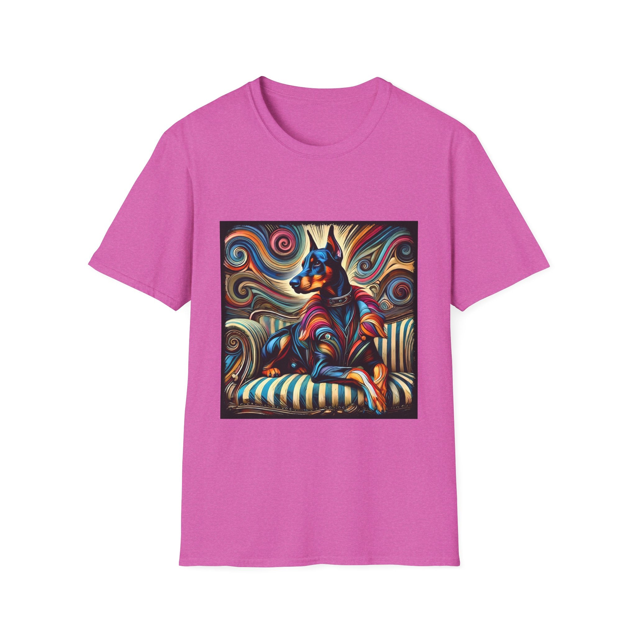 Doberman Pinscher Vivid Rebel | Unisex Dog T-Shirt