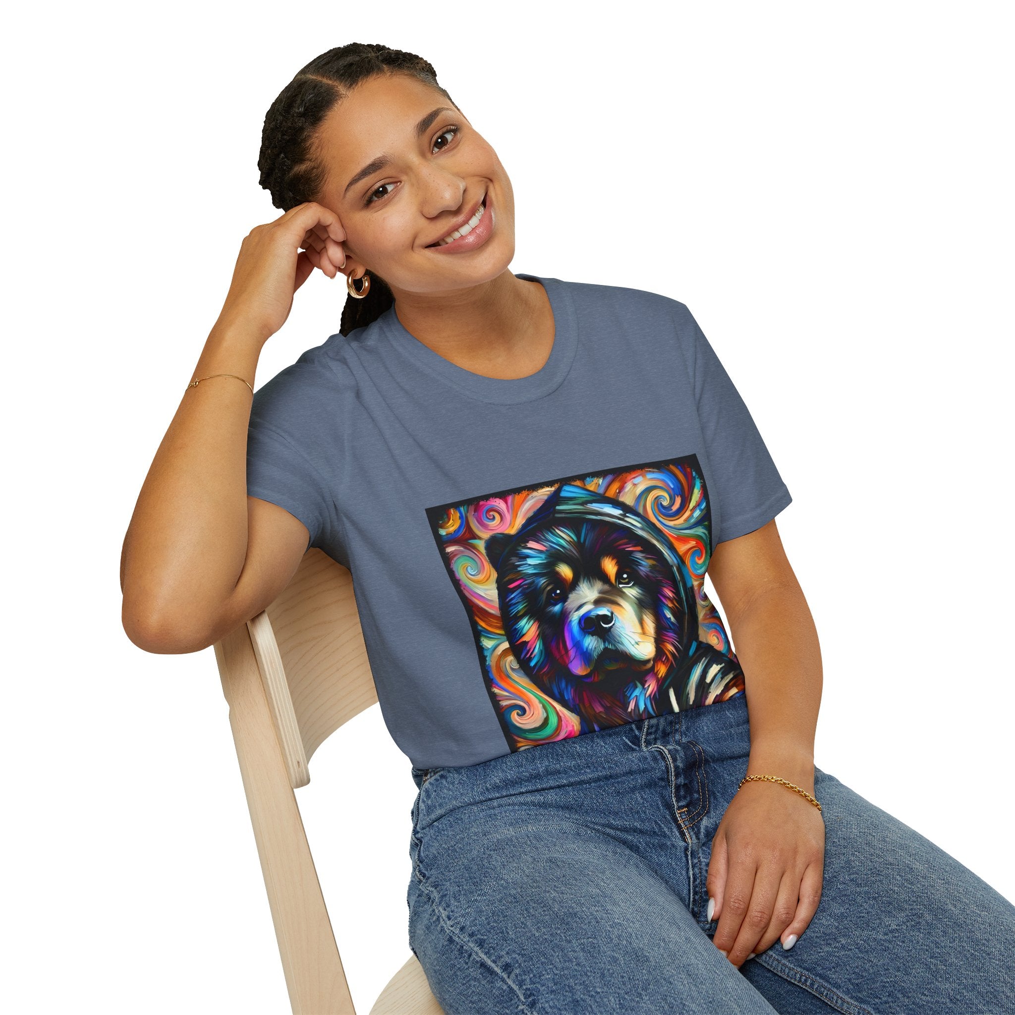 Chow Chow Relaxed Swirl | Unisex Dog T-Shirt