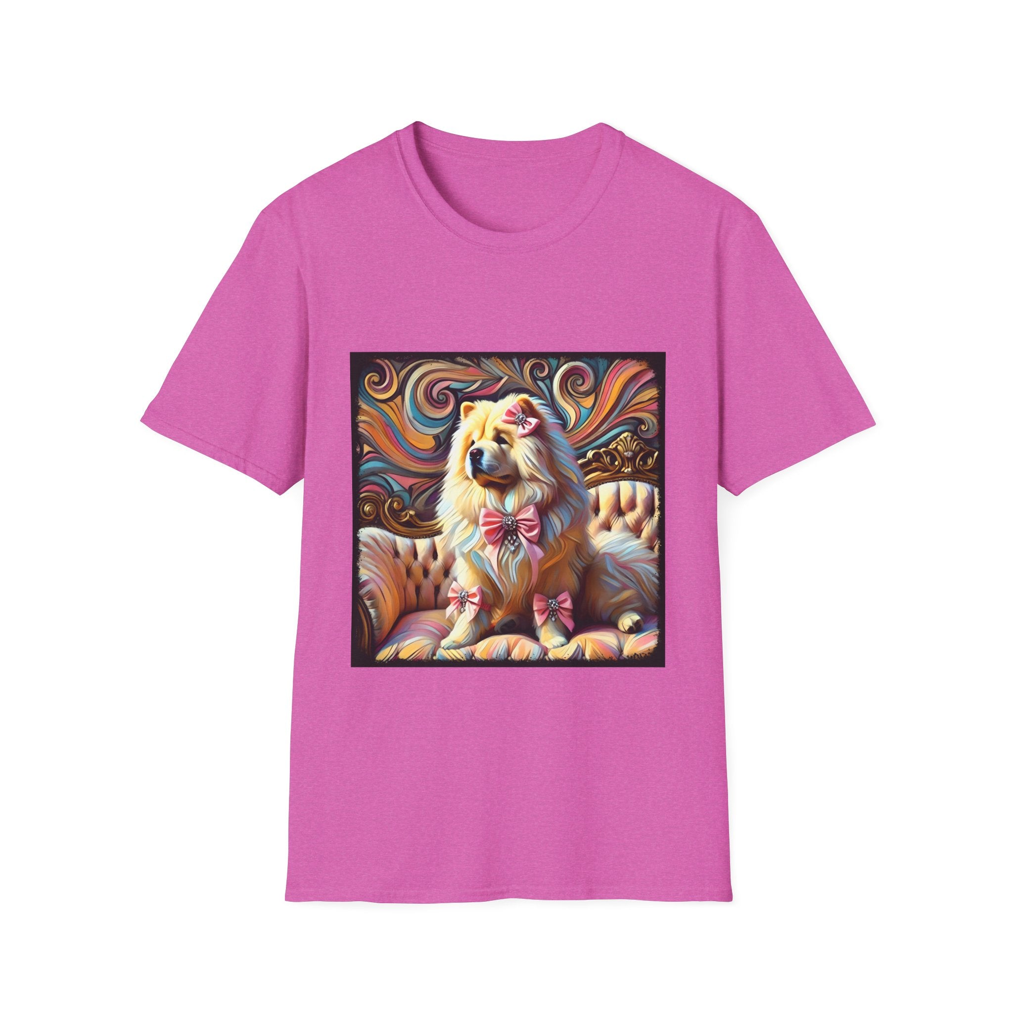 Chow Chow Pink Swirl | Unisex Dog T-Shirt