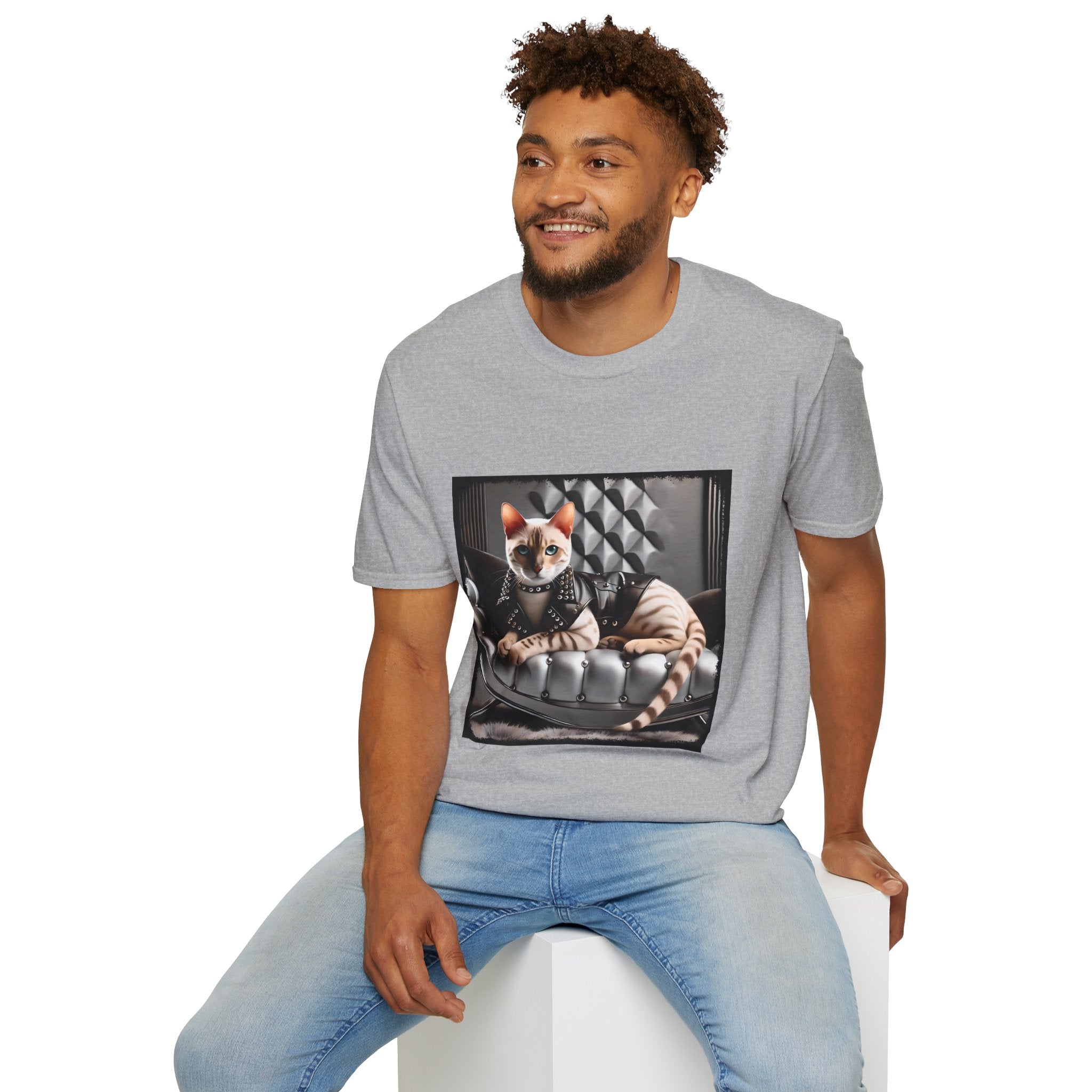 Bengal Cat Leather Lady | Unisex Cat T-Shirt