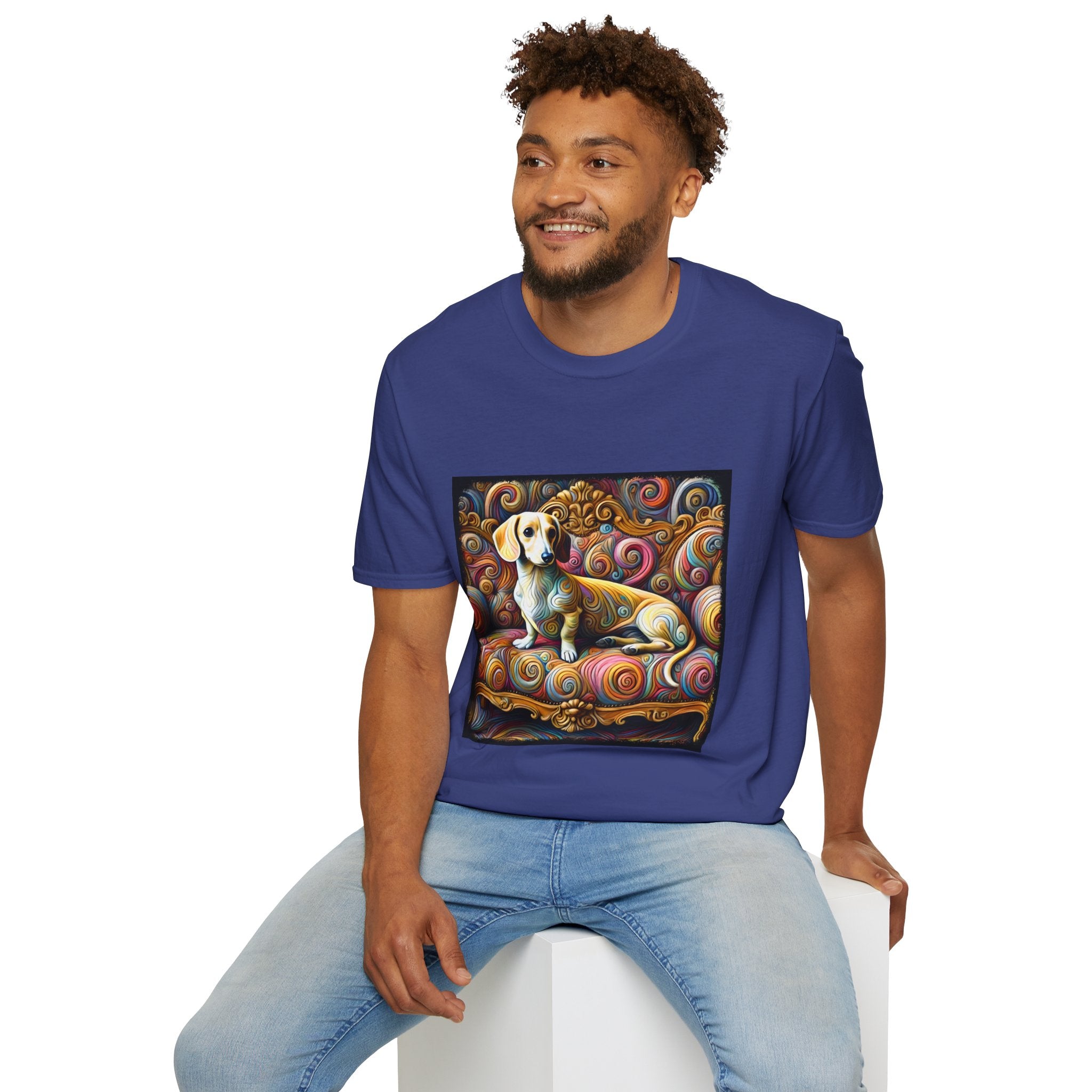 Dachshund Exquisite Swirl | Unisex Dog T-Shirt
