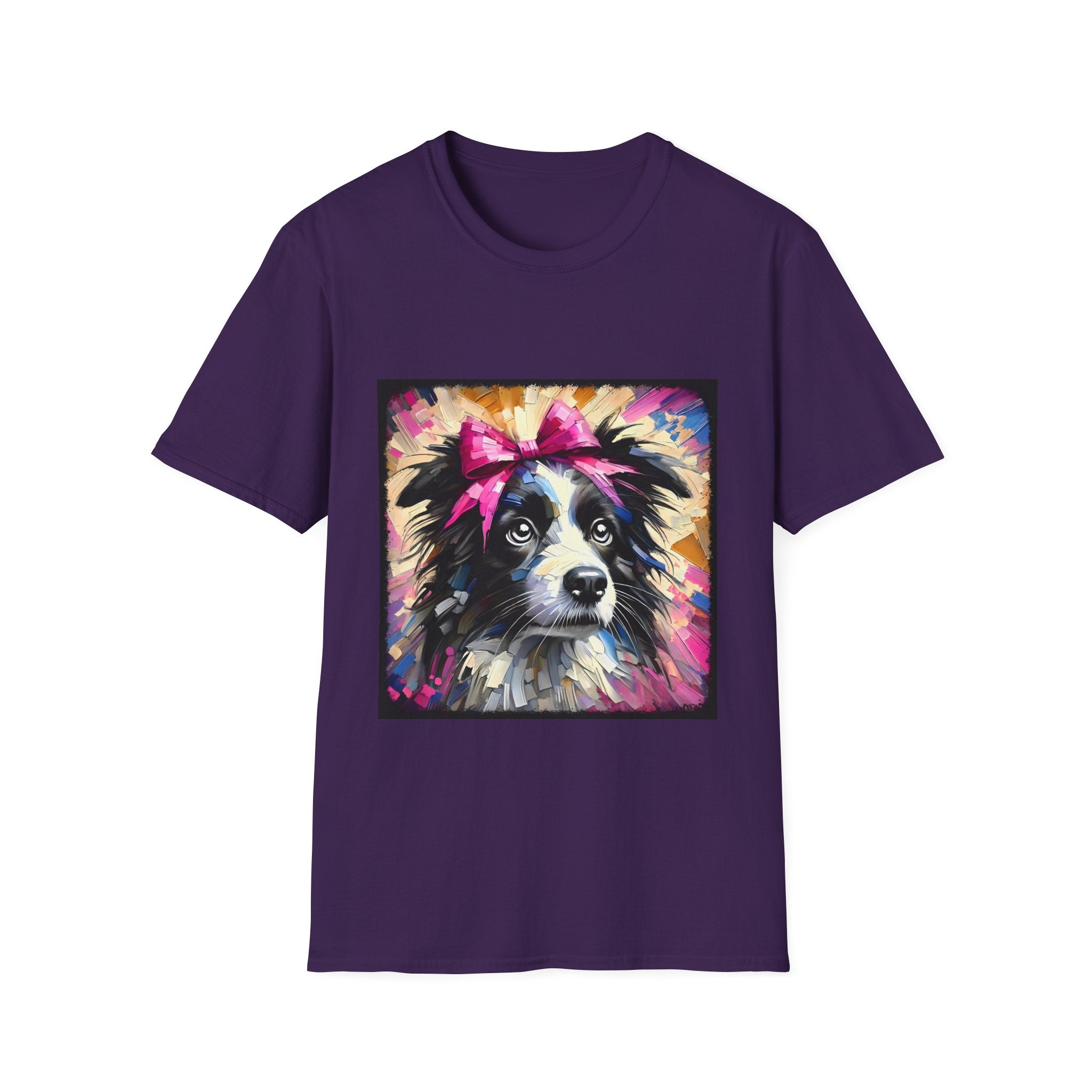 Border Collie Pink Bow Classic | Unisex Dog T-Shirt