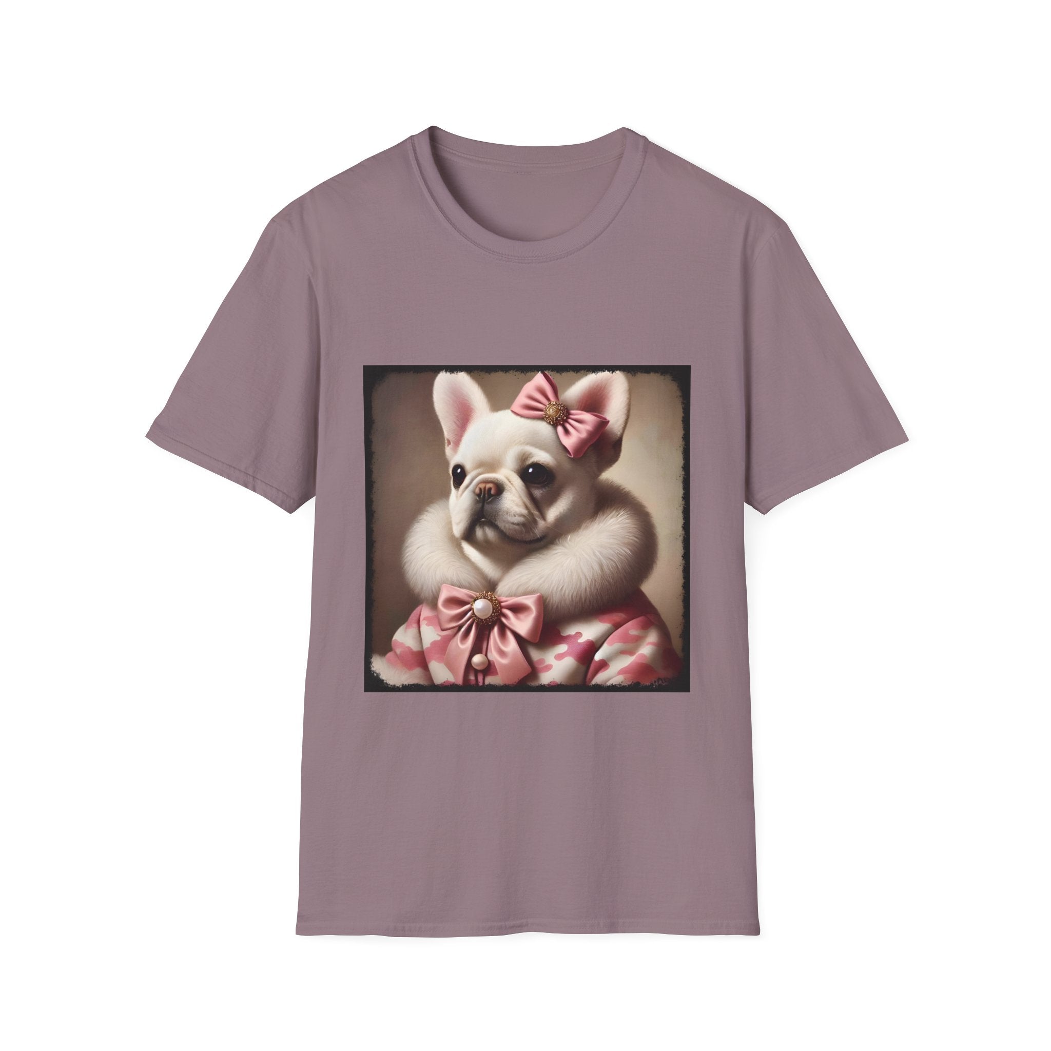 French Bulldog Camo Snow Princess | Unisex Softstyle T-Shirt