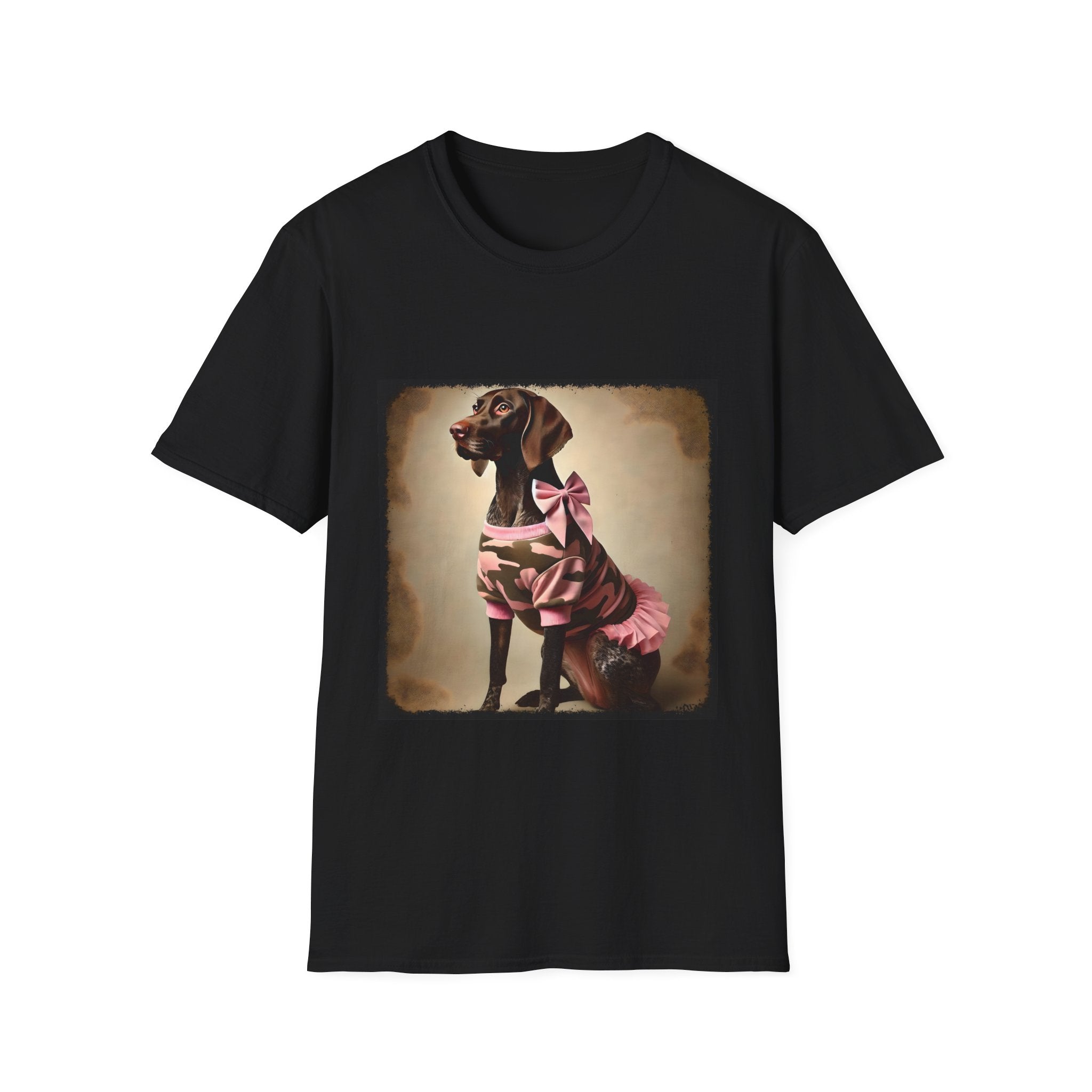 German Shorthaired Pointer Pink Camo Cutie | Unisex Dog T-Shirt
