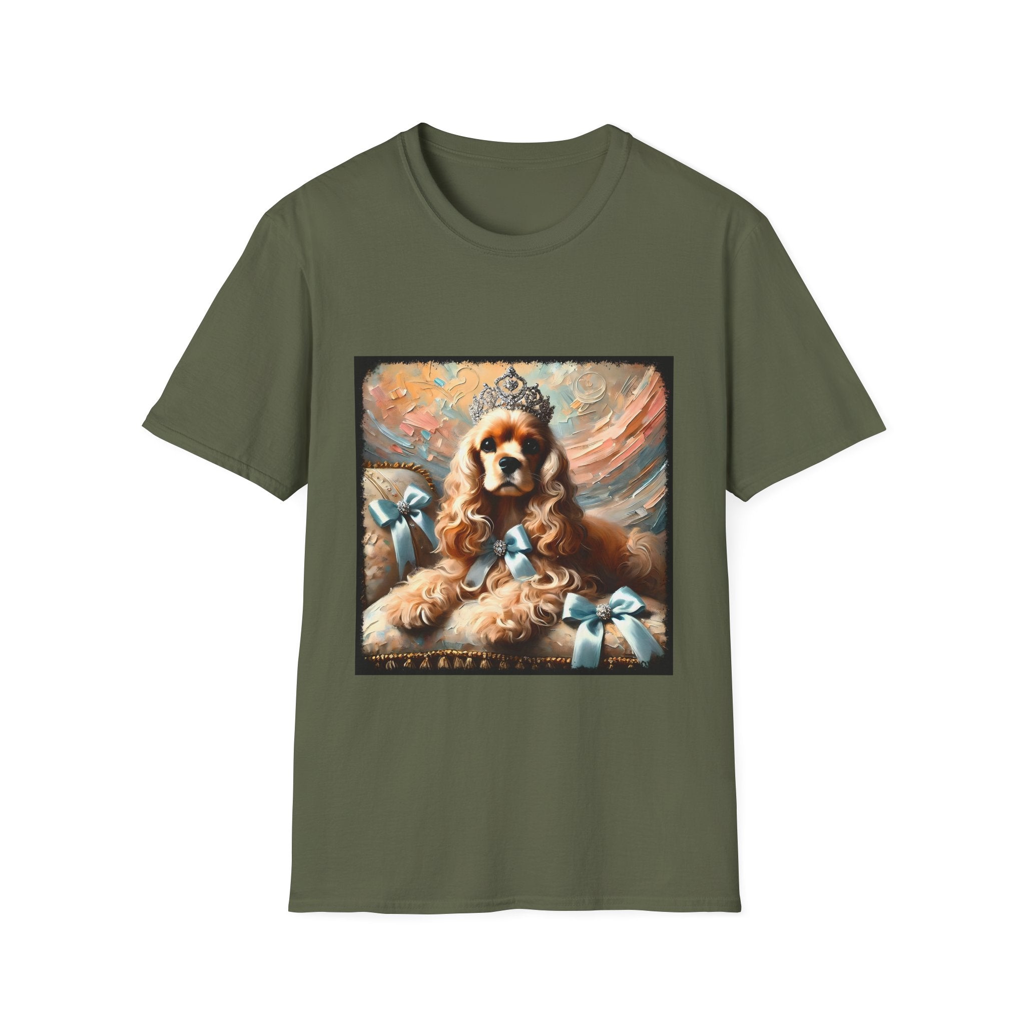 Cocker Spaniel Diamond Tiara Classic | Unisex Dog T-Shirt