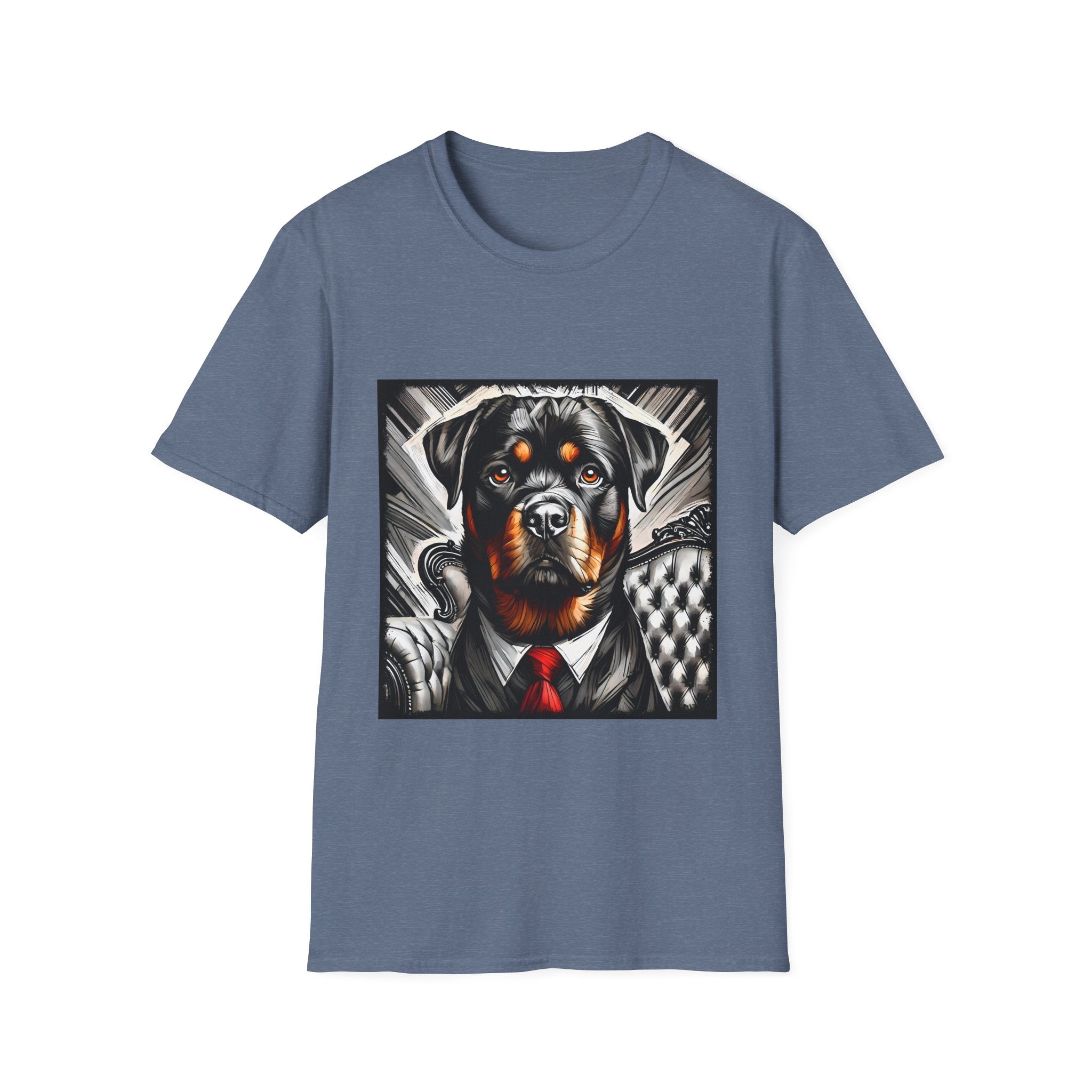 Rottweiler B&W Bold Eyes | Unisex Dog T-Shirt