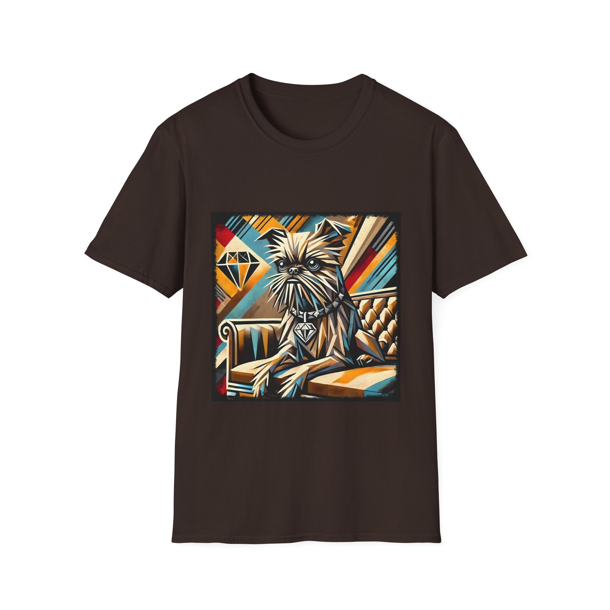 Brussels Griffon Vivid Geometric | Unisex Dog T-Shirt