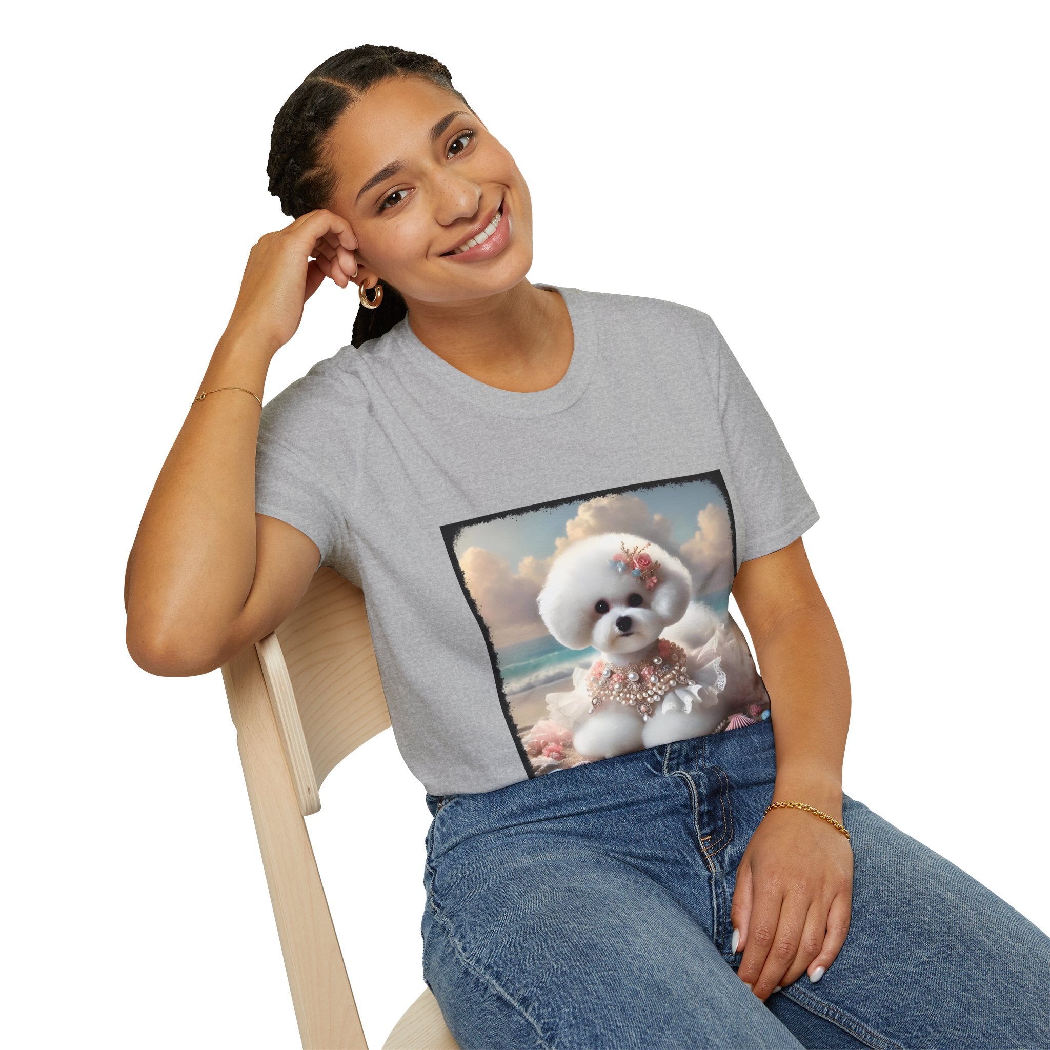 Bichon Frise Beach Beauty | Unisex Dog T-Shirt