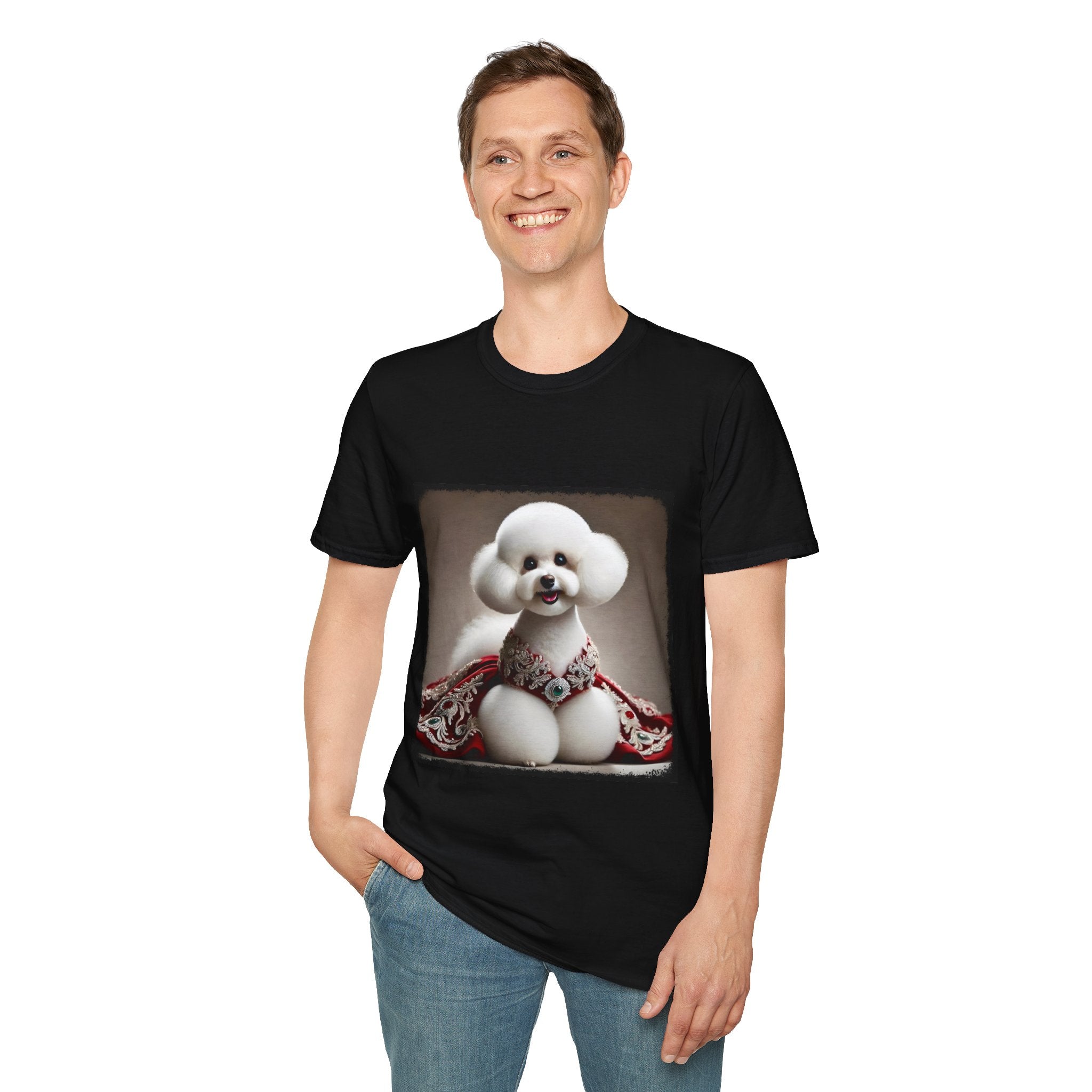 Bichon Frise Crimson Cutie | Unisex Dog T-Shirt