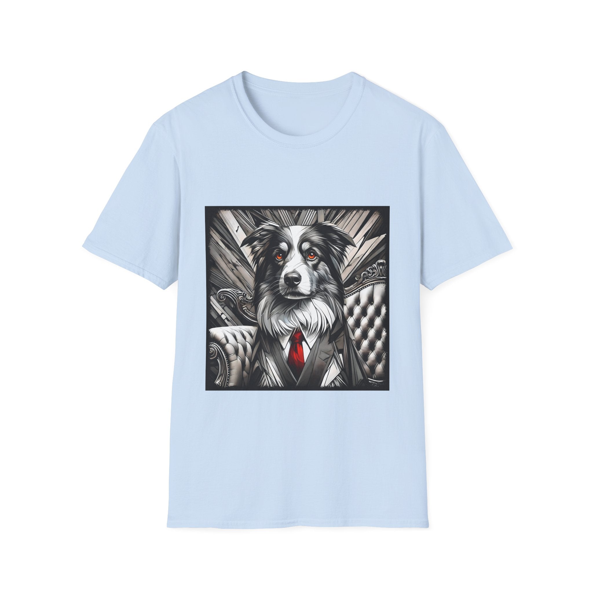 Australian Shepherd B&W Bold Eyes | Unisex Dog T-Shirt