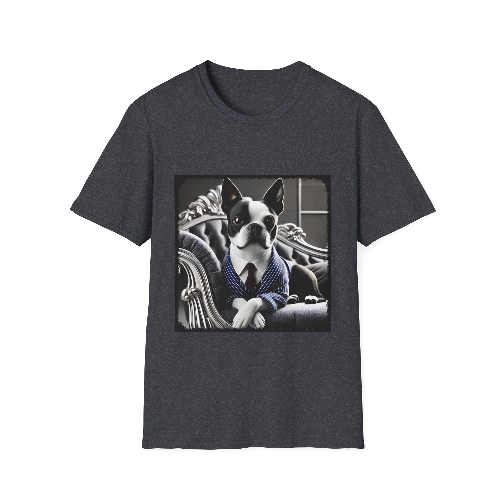 Boston Terrier dog lover cotton t-shirt Dapper dude