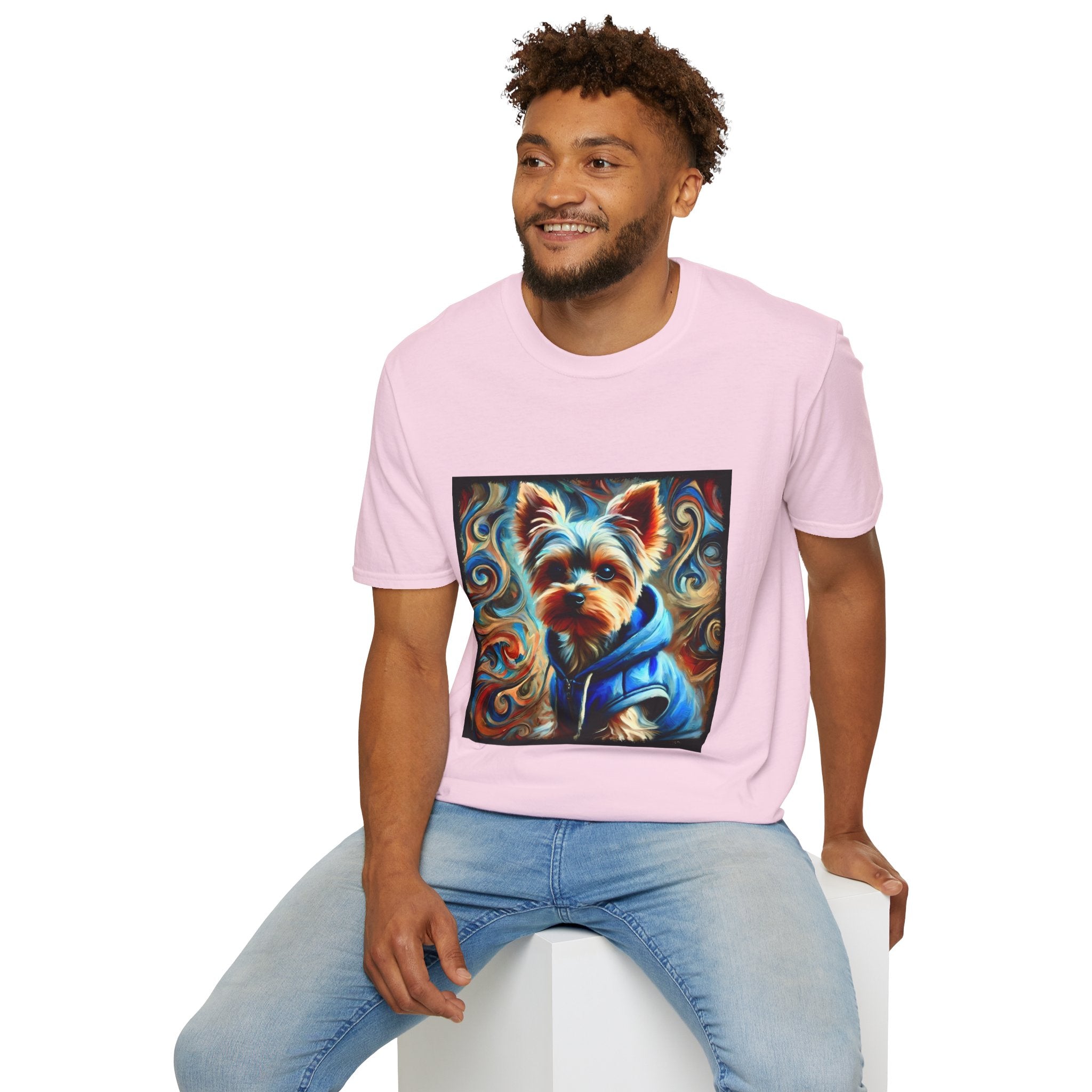 Yorkshire Terrier Metro Swirl | Unisex Dog T-Shirt