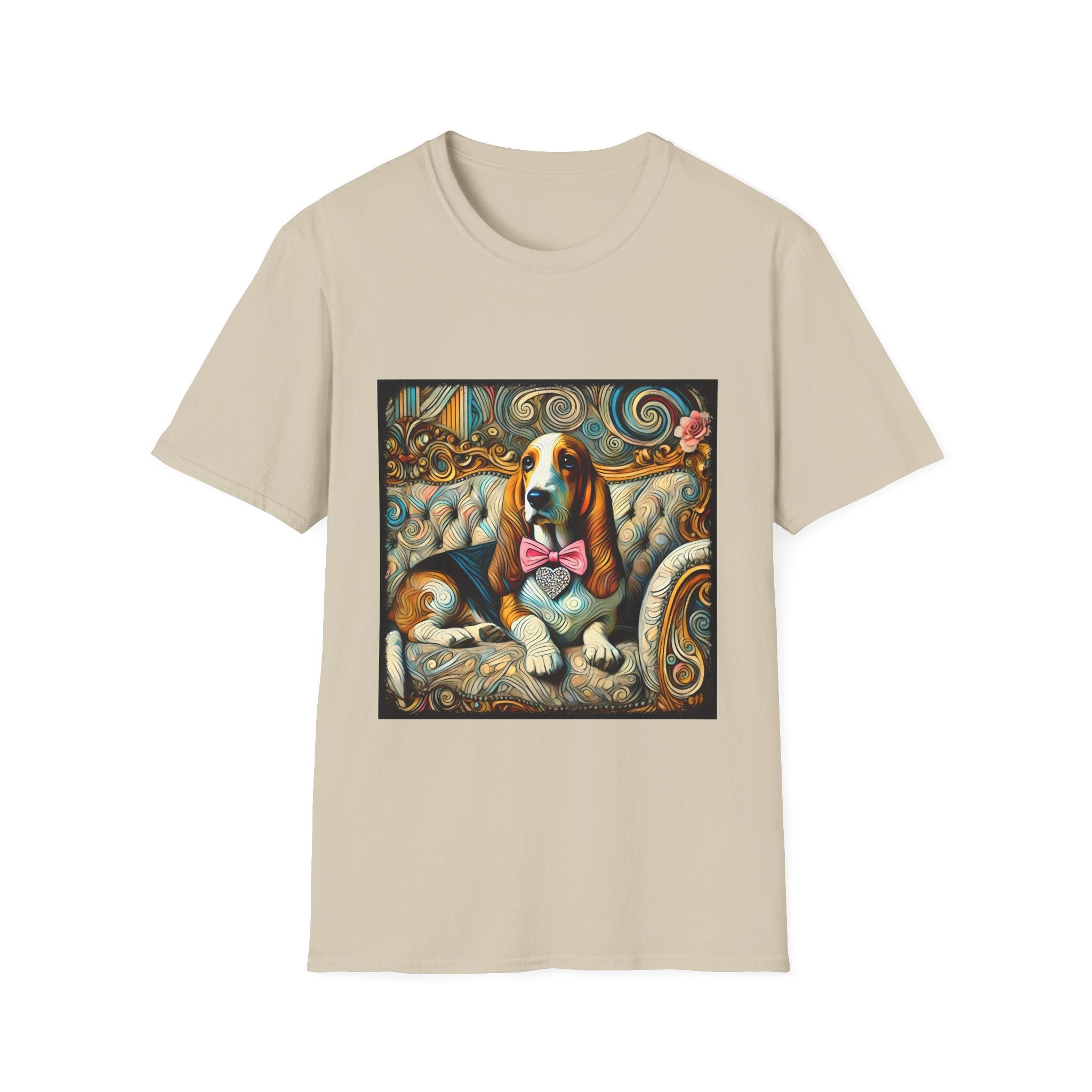 Basset Hound Diamond Swirl | Unisex Dog T-Shirt