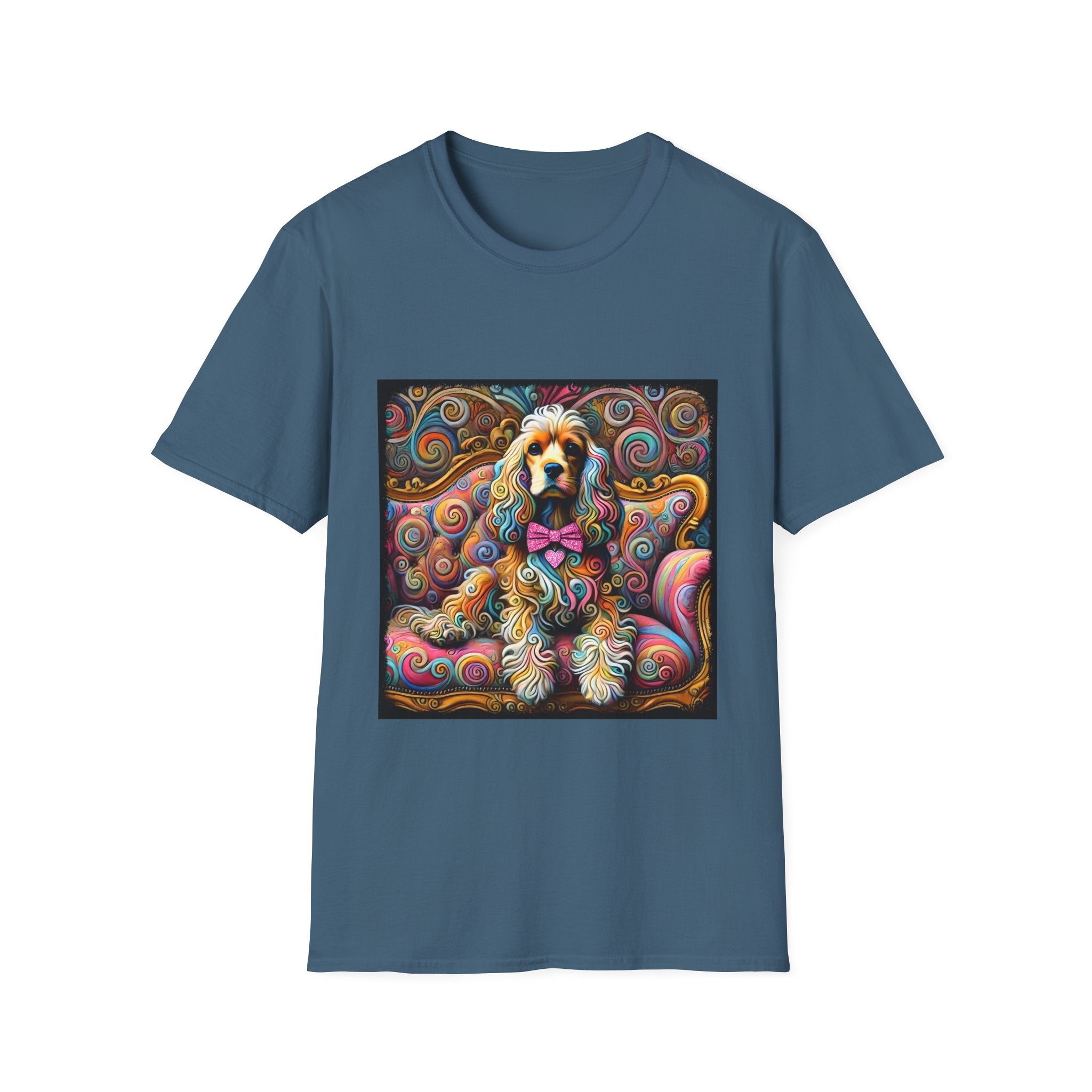 Cocker Spaniel Love Swirl | Unisex Dog T-Shirt