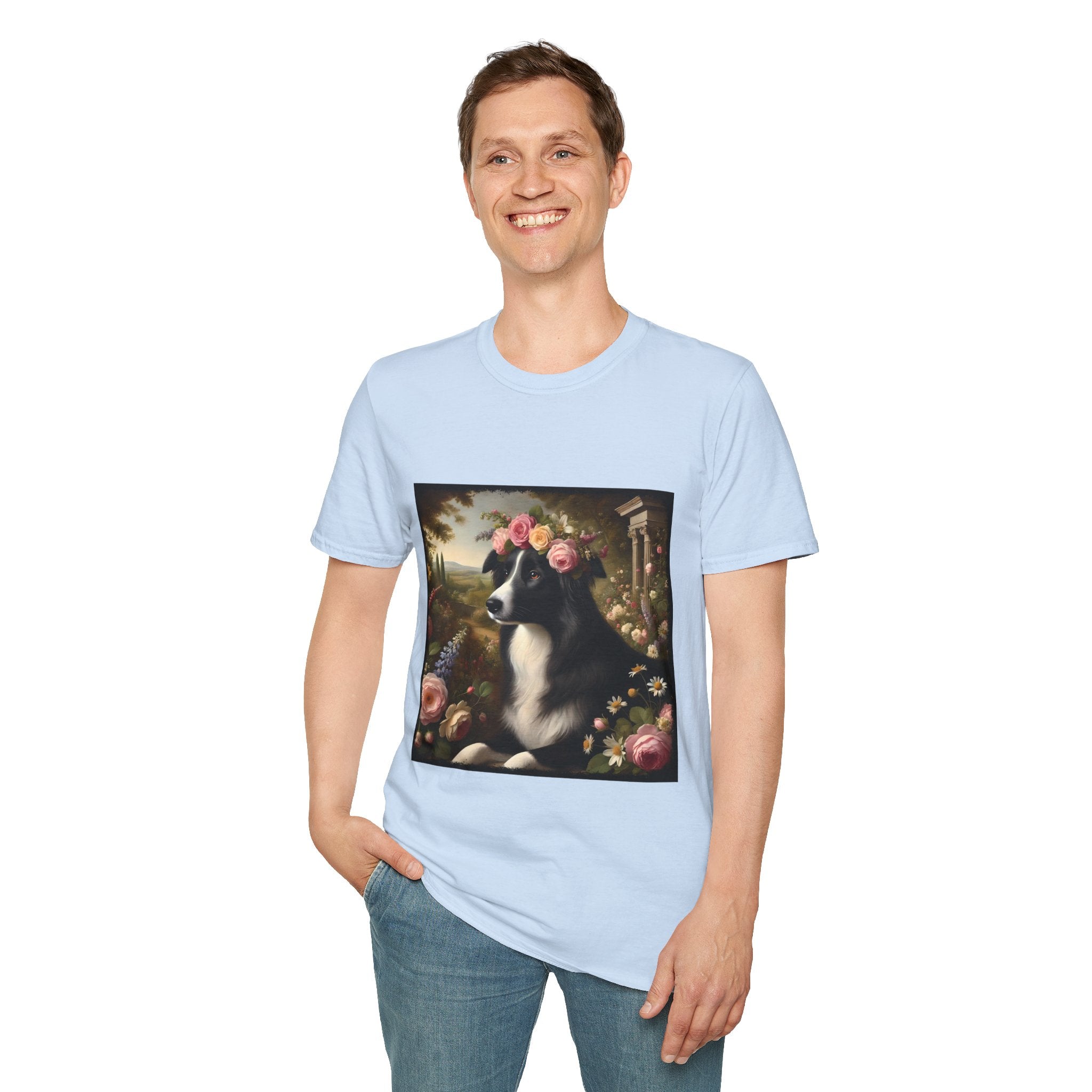 Border Collie Divine Garden | Unisex Dog T-Shirt