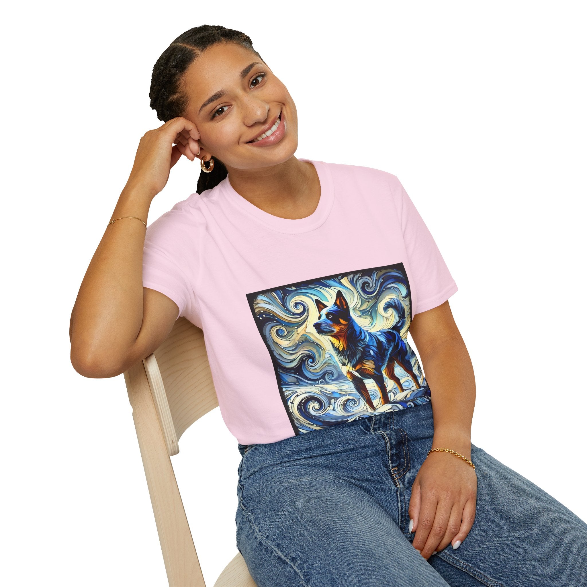 Australian Cattle Dog Blue Swirl | Unisex Dog T-Shirt