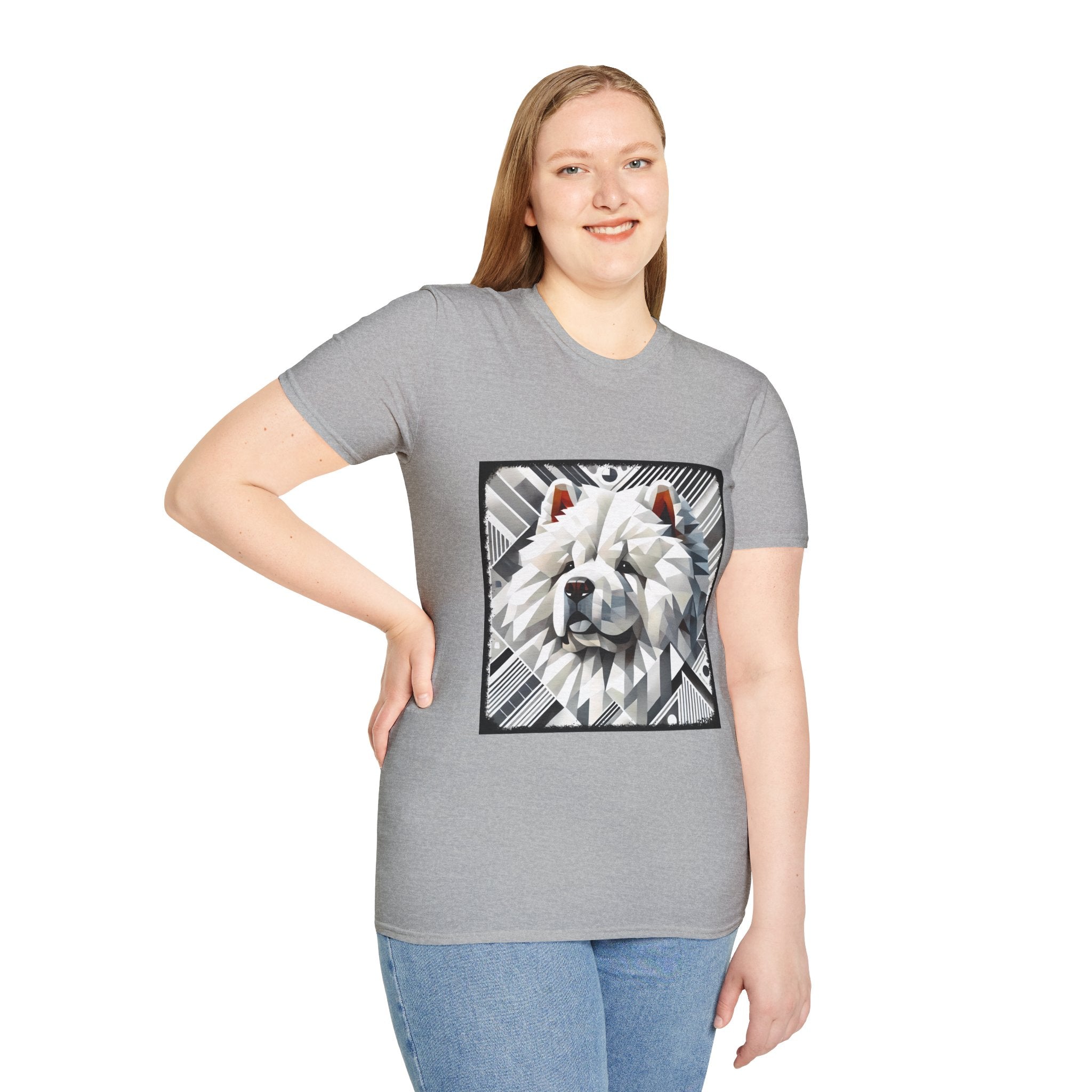 Chow Chow Snow Geometric | Unisex Dog T-Shirt