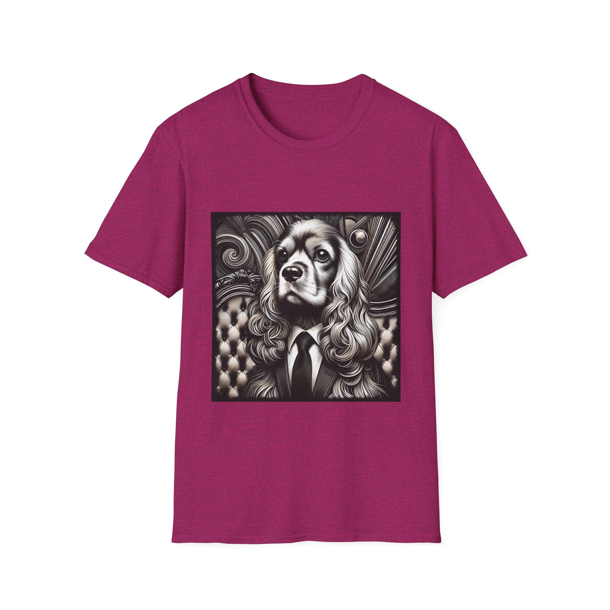 Cocker Spaniel B&W Gentleman | Unisex Dog T-Shirt