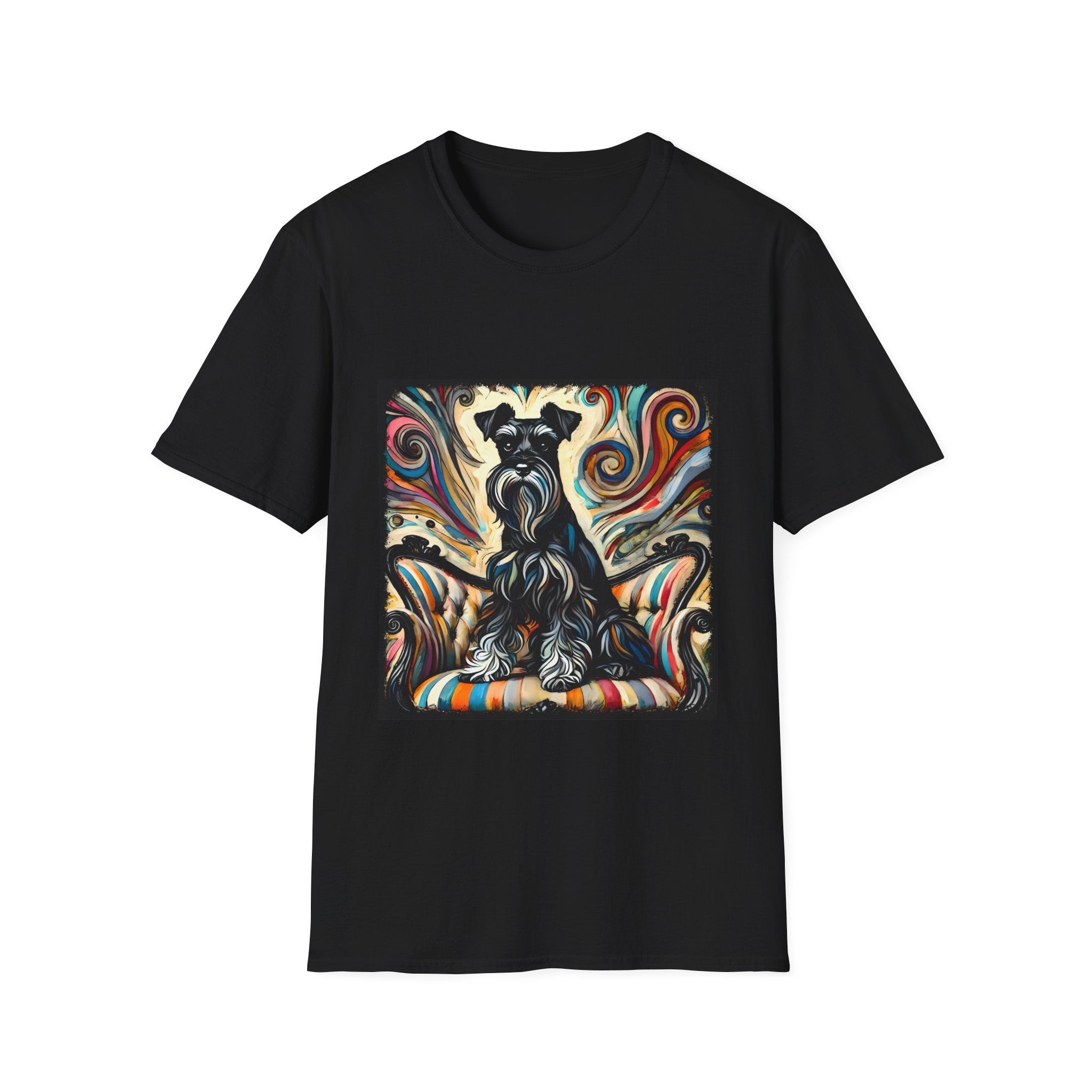Schnauzer Vivid Swirl | Unisex Dog T-Shirt