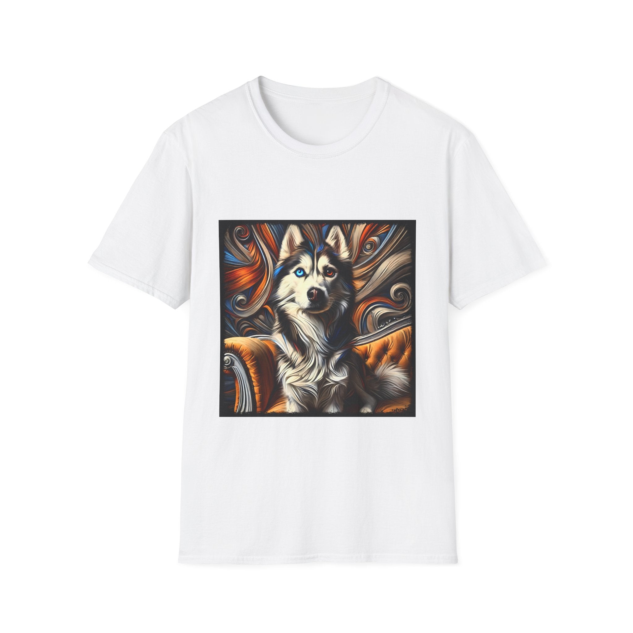 Siberian Husky Bold Swirl  | Unisex Dog T-Shirt