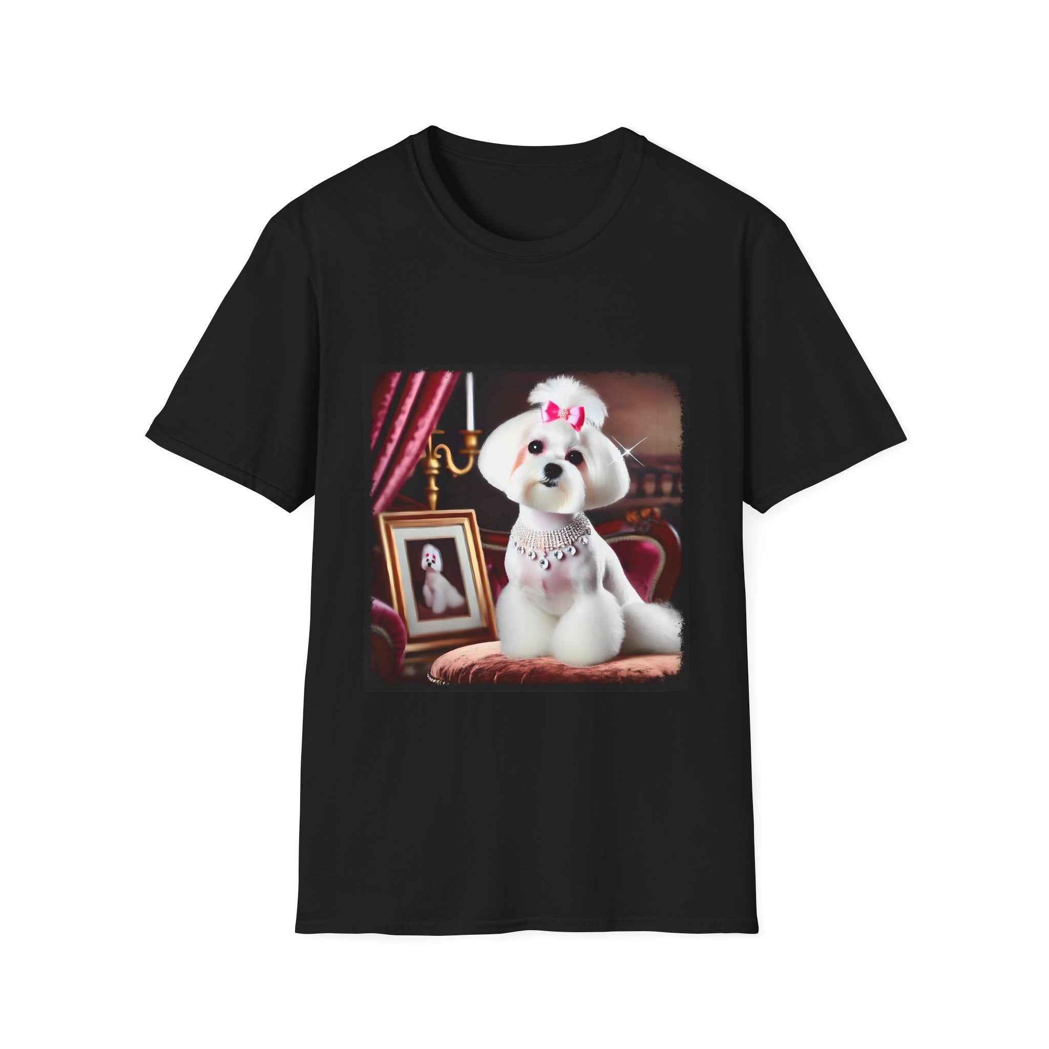 Maltese Pink Princess | Unisex Dog T-Shirt