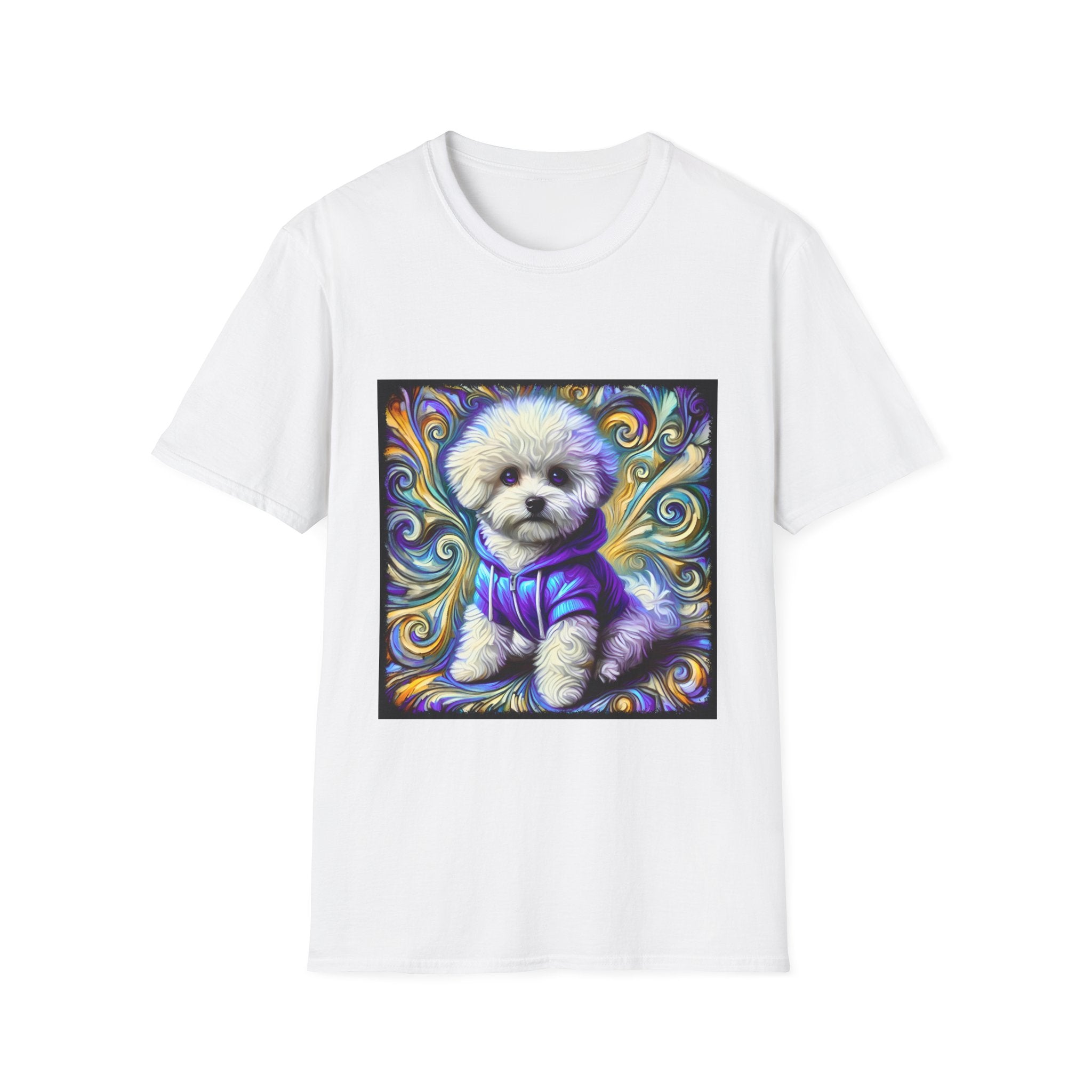 Bichon Frise Electric Swirl | Unisex Dog T-Shirt