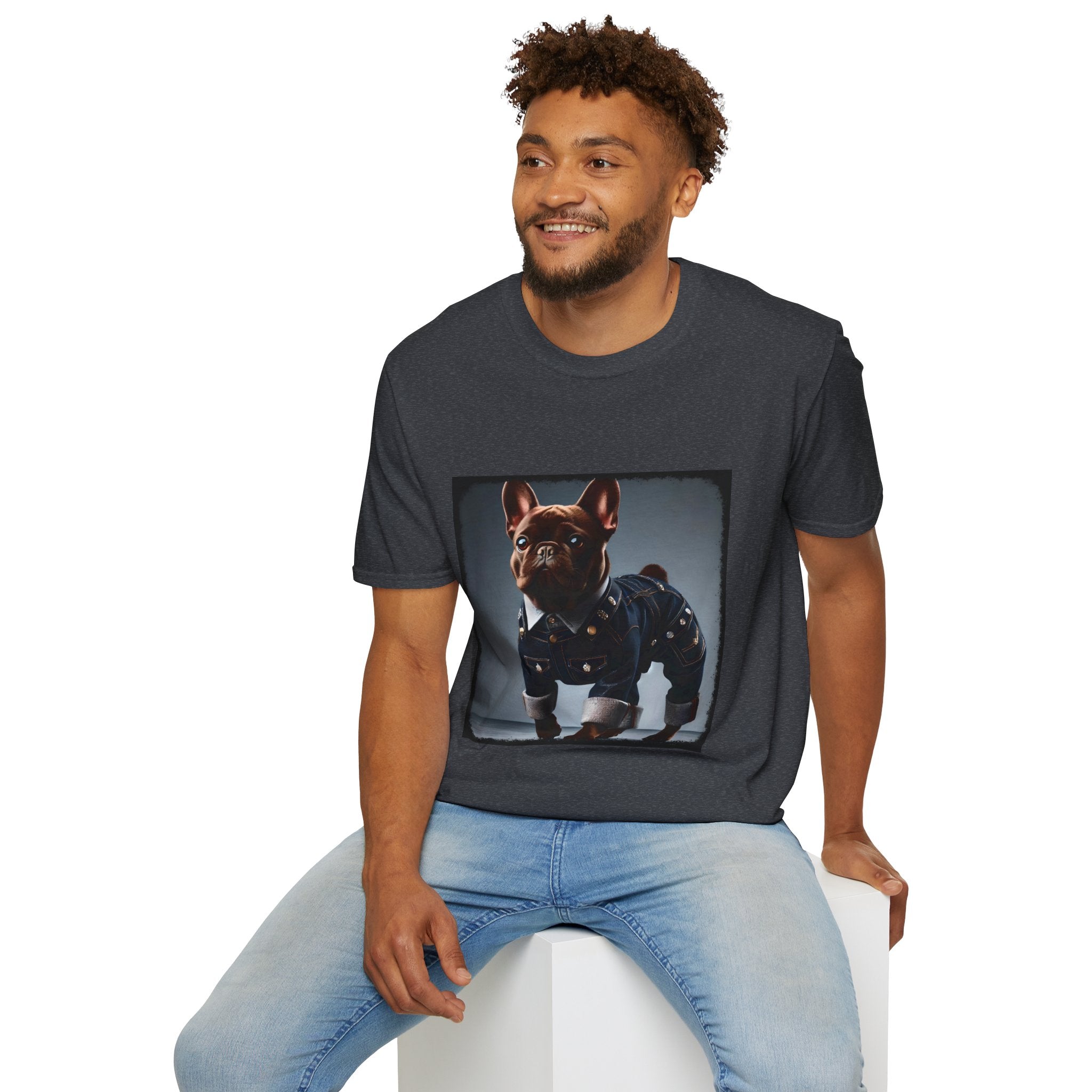 French Bulldog Denim Doll | Unisex Dog T-Shirt