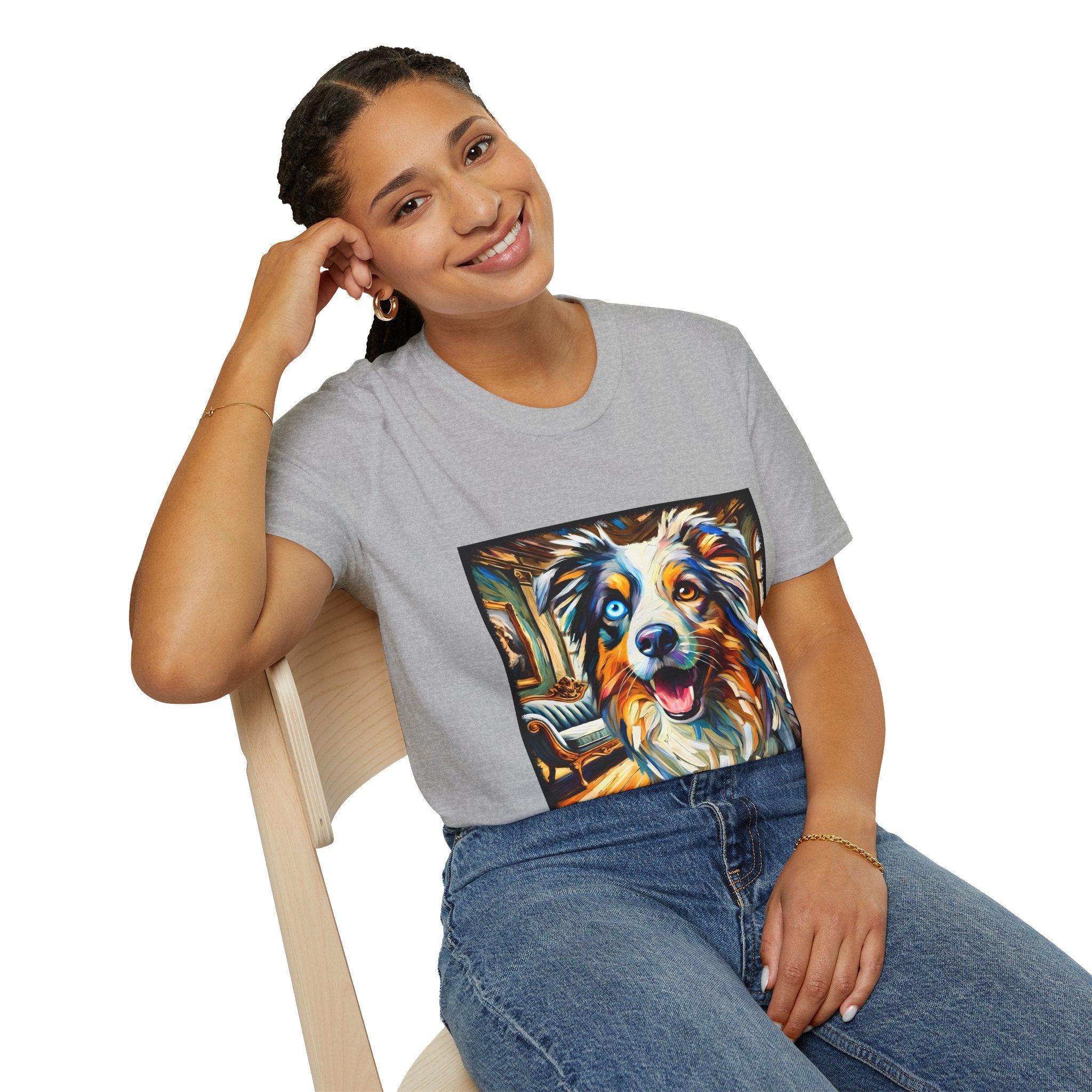 Australian Shepherd Blissful Swirl | Unisex Dog T-Shirt