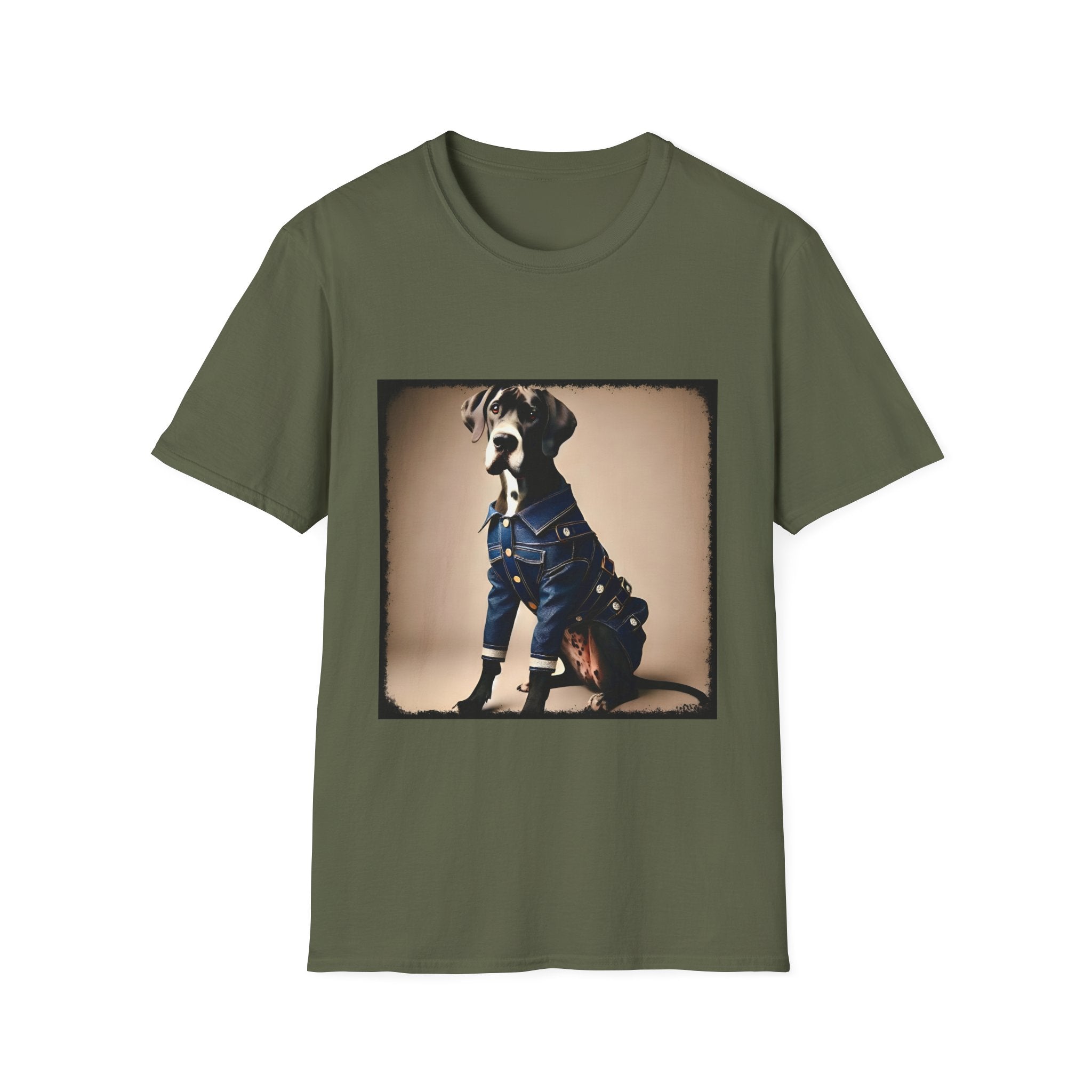 Great Dane Denim Mood | Unisex Dog T-Shirt