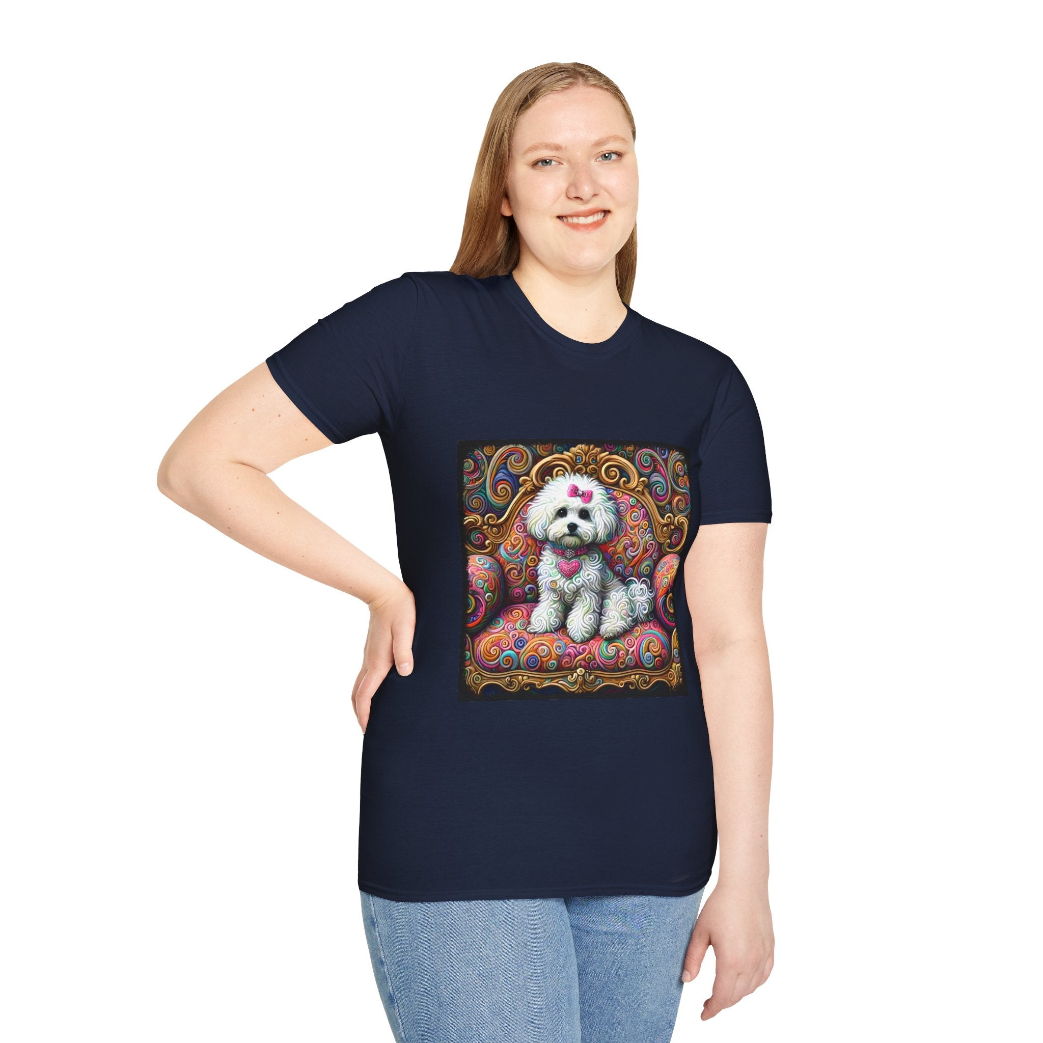 Bichon Frise Love Swirl | Unisex Dog T-Shirt