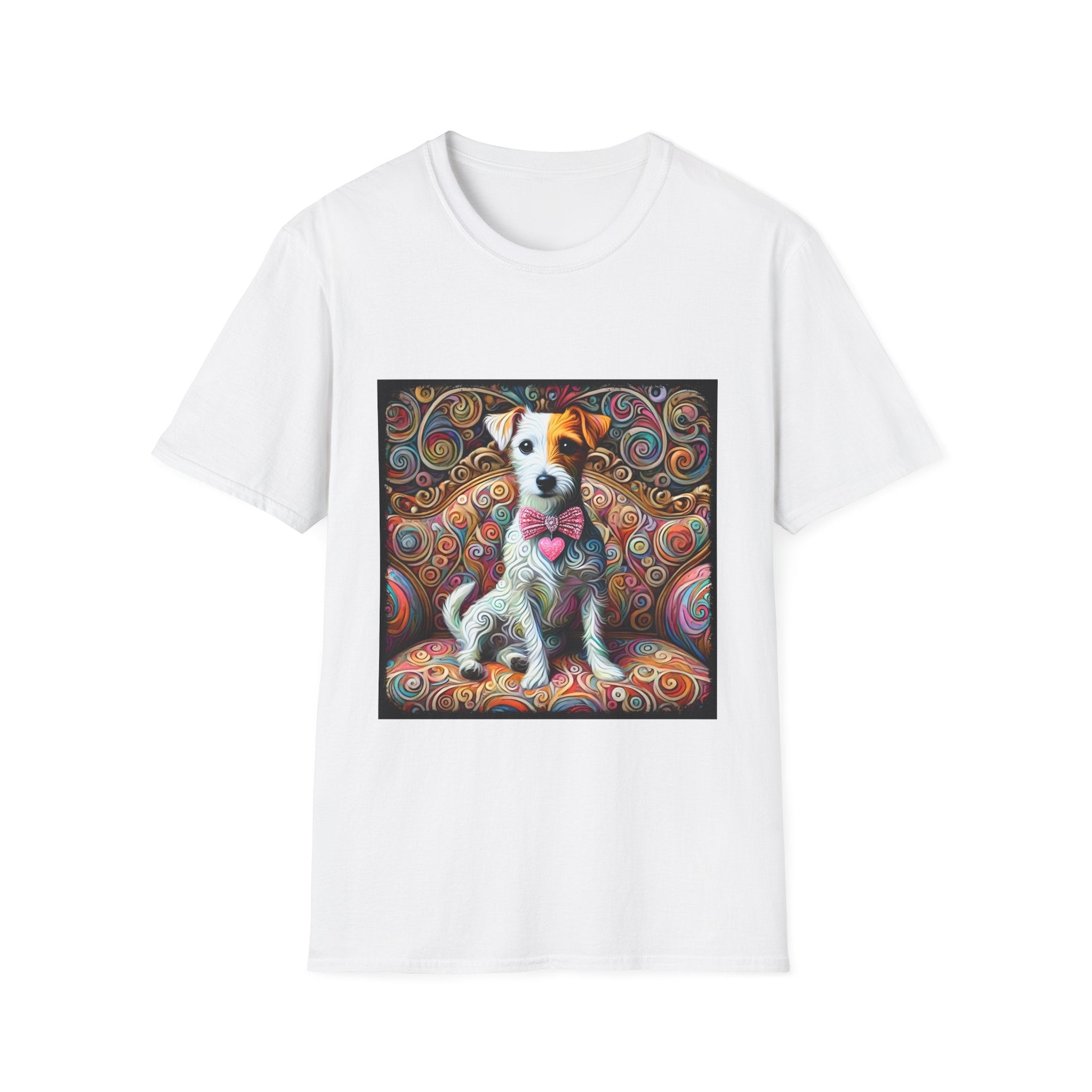 Jack Russell Terrier Love Swirl | Unisex Dog T-Shirt