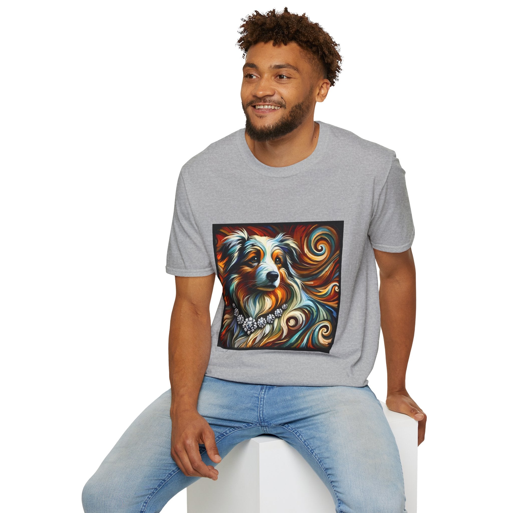Australian Shepherd Diamond Swirl | Unisex Dog T-Shirt