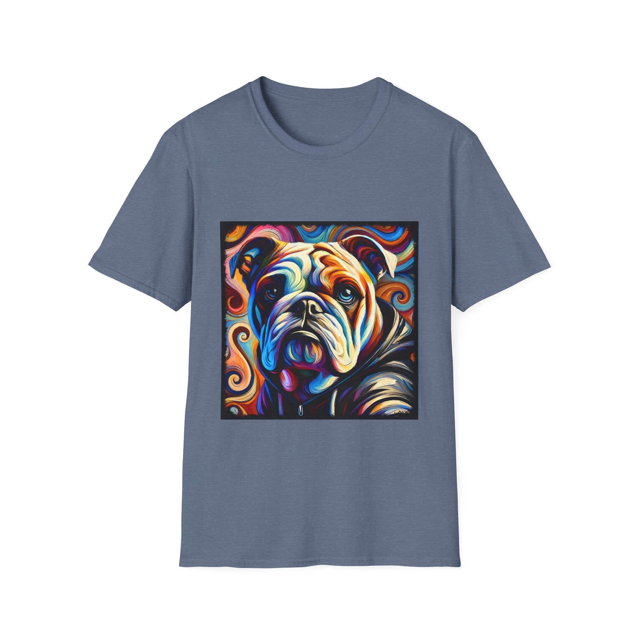 Bulldog Relaxed Swirl | Unisex Dog T-Shirt