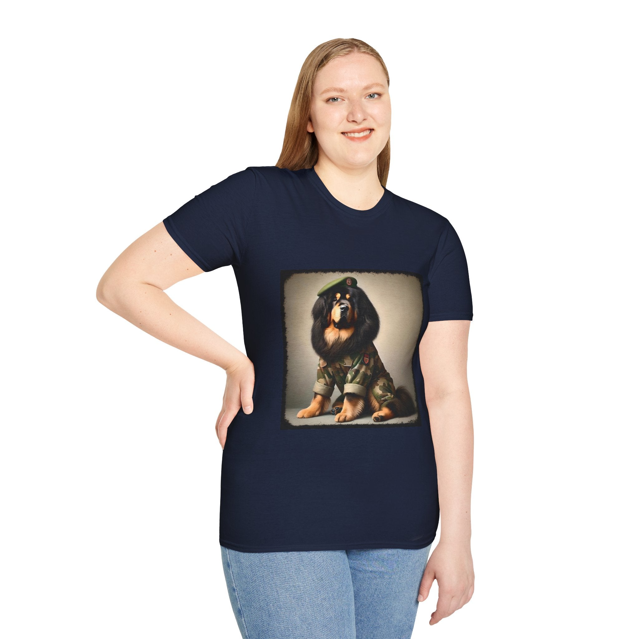 Tibetan Mastiff Camo Cutie | Unisex Dog T-Shirt