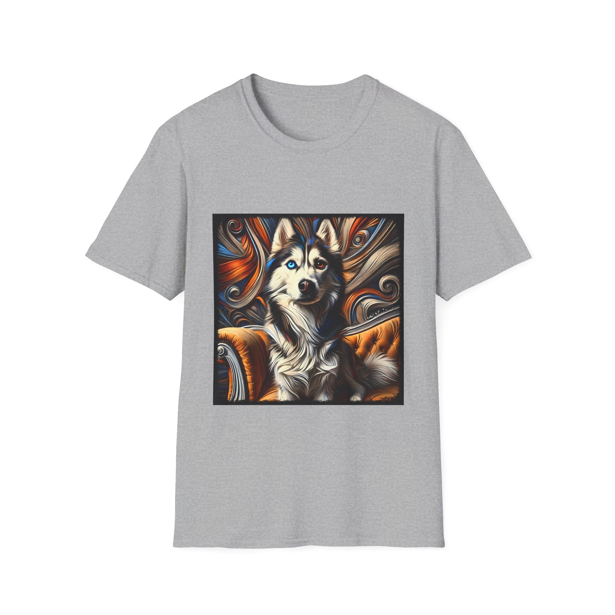 Siberian Husky Bold Swirl  | Unisex Dog T-Shirt