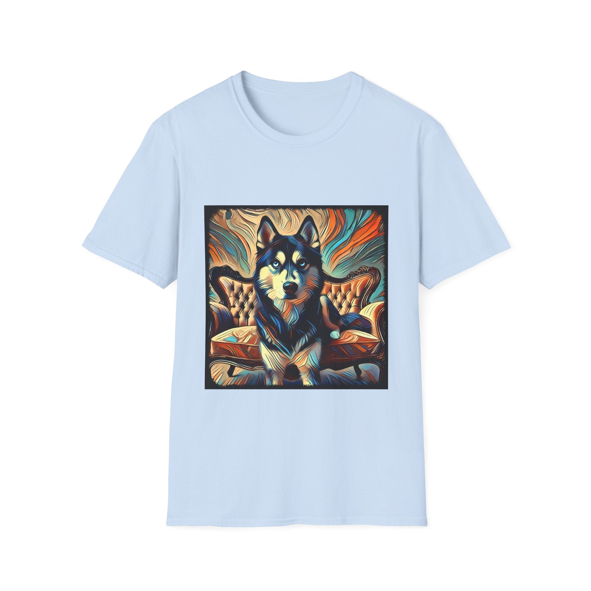 Siberian Husky Teal Classic | Unisex Dog T-Shirt