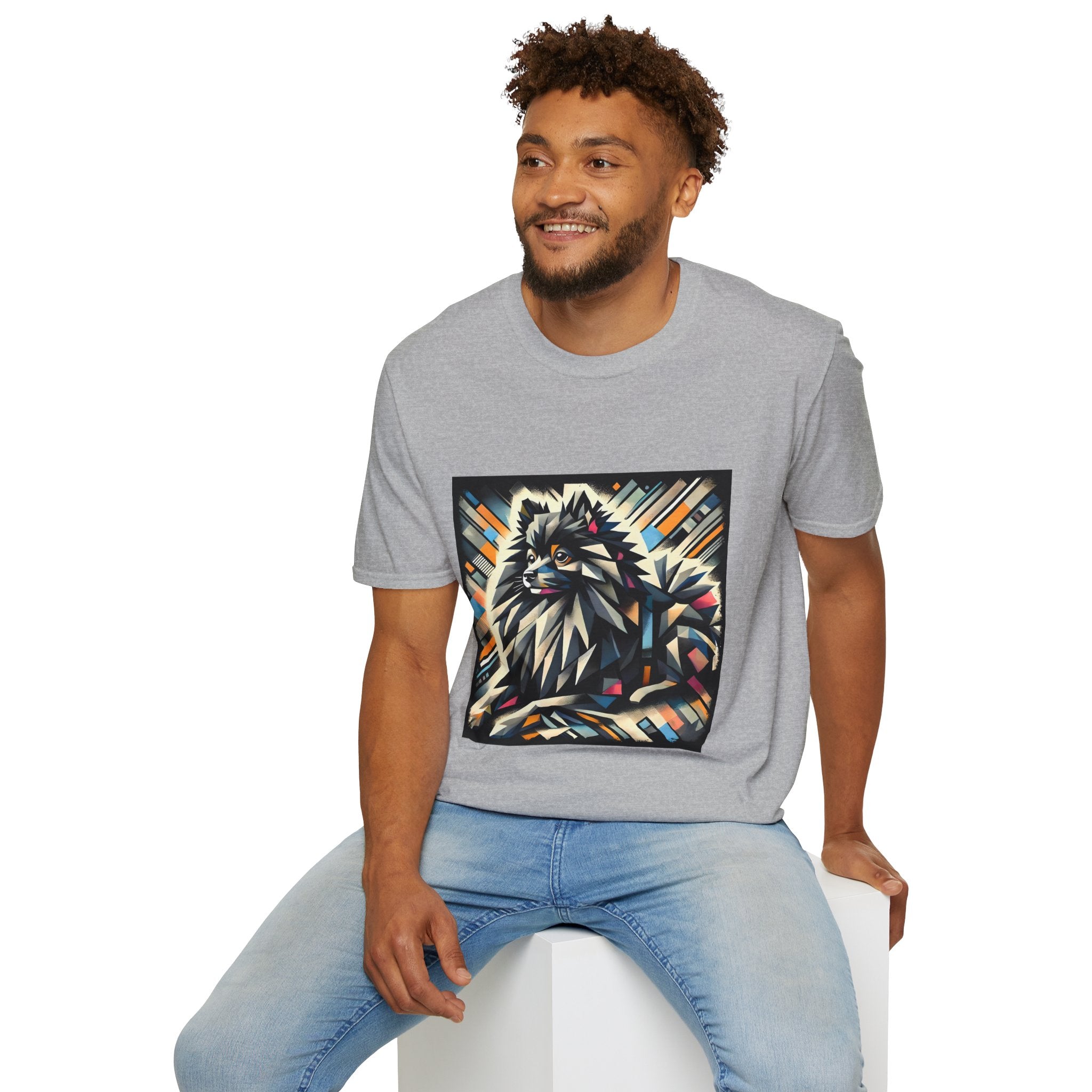 Pomeranian Bold Geometric | Unisex Dog T-Shirt