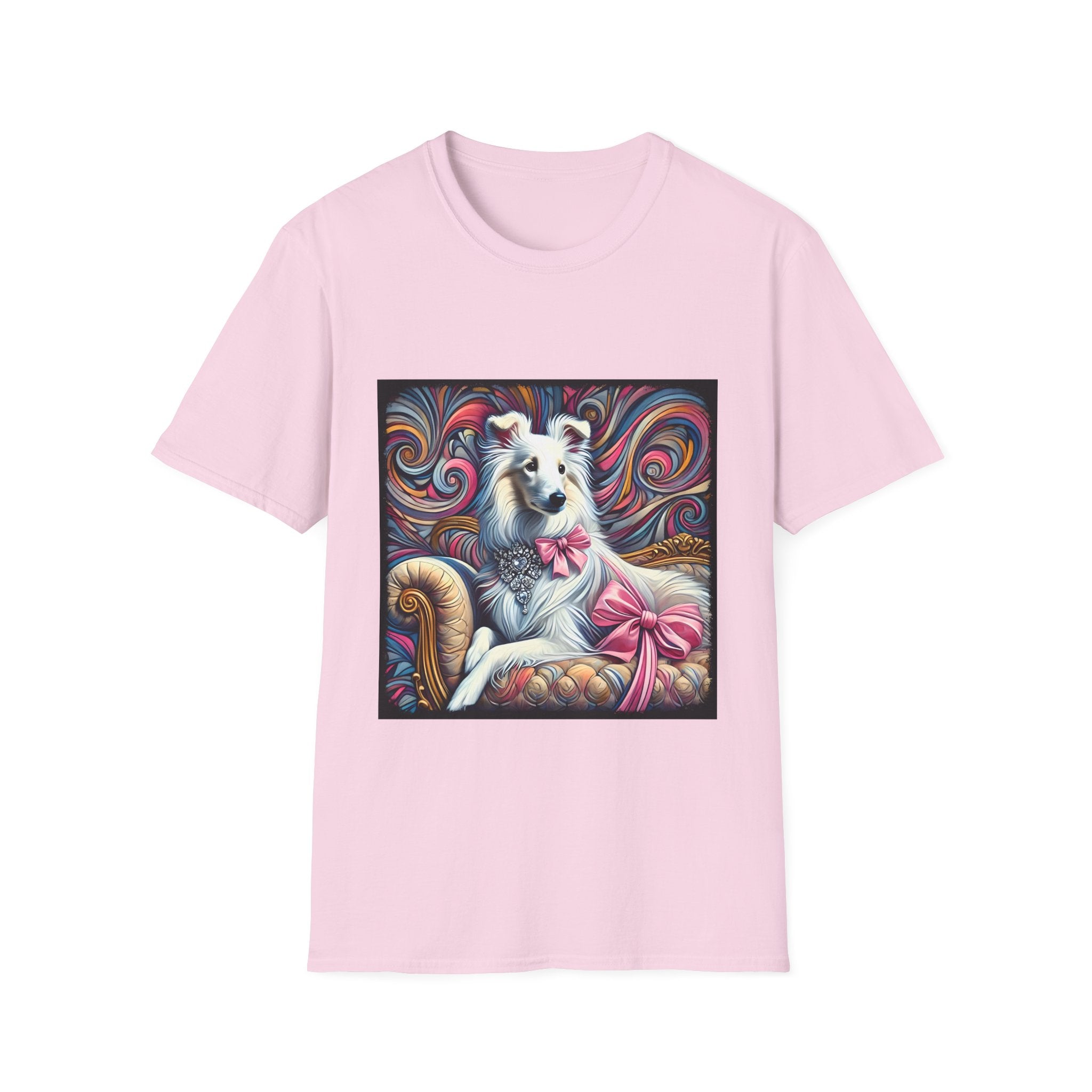 Collie Pink Princess Swirl | Unisex Dog T-Shirt
