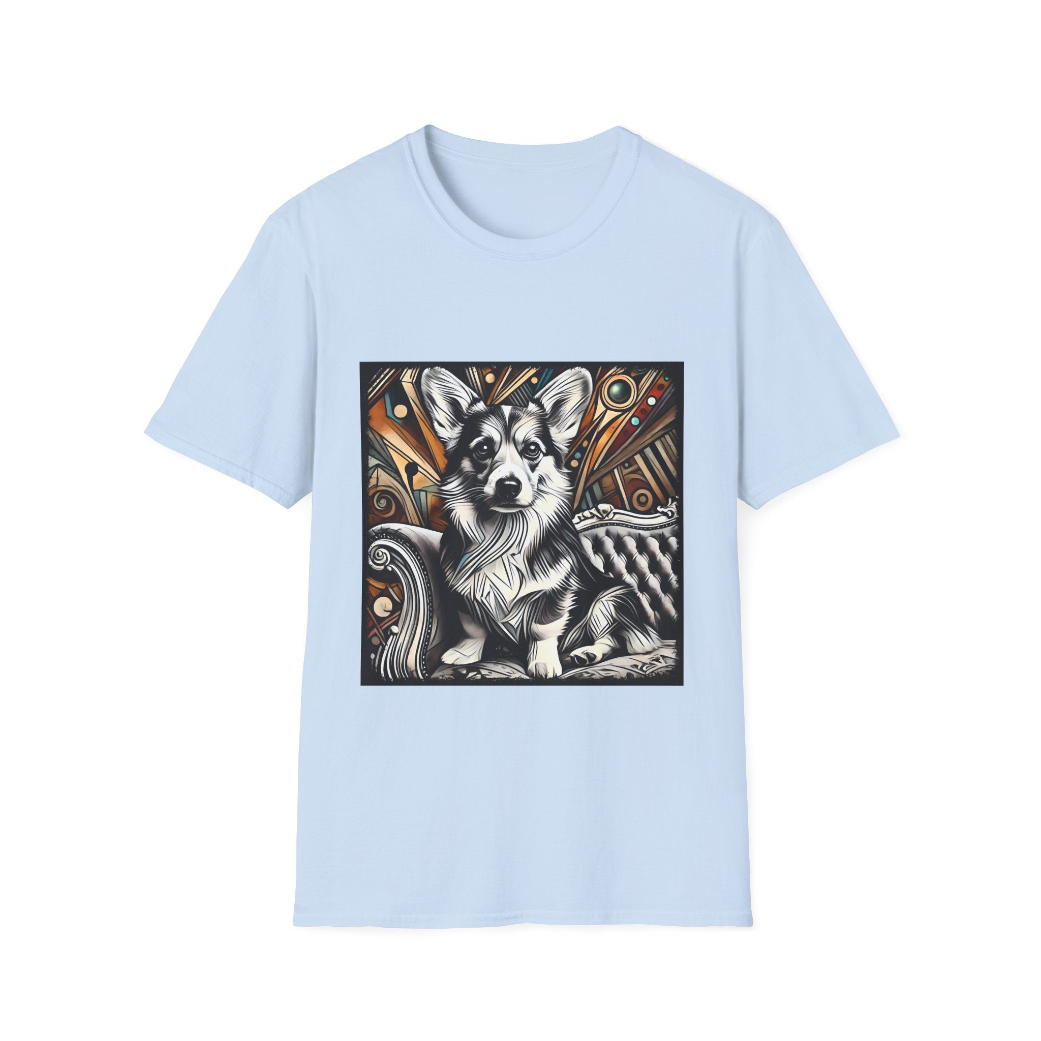 Pembroke Welsh Corgi B&W Warm Bold  | Unisex Dog T-Shirt